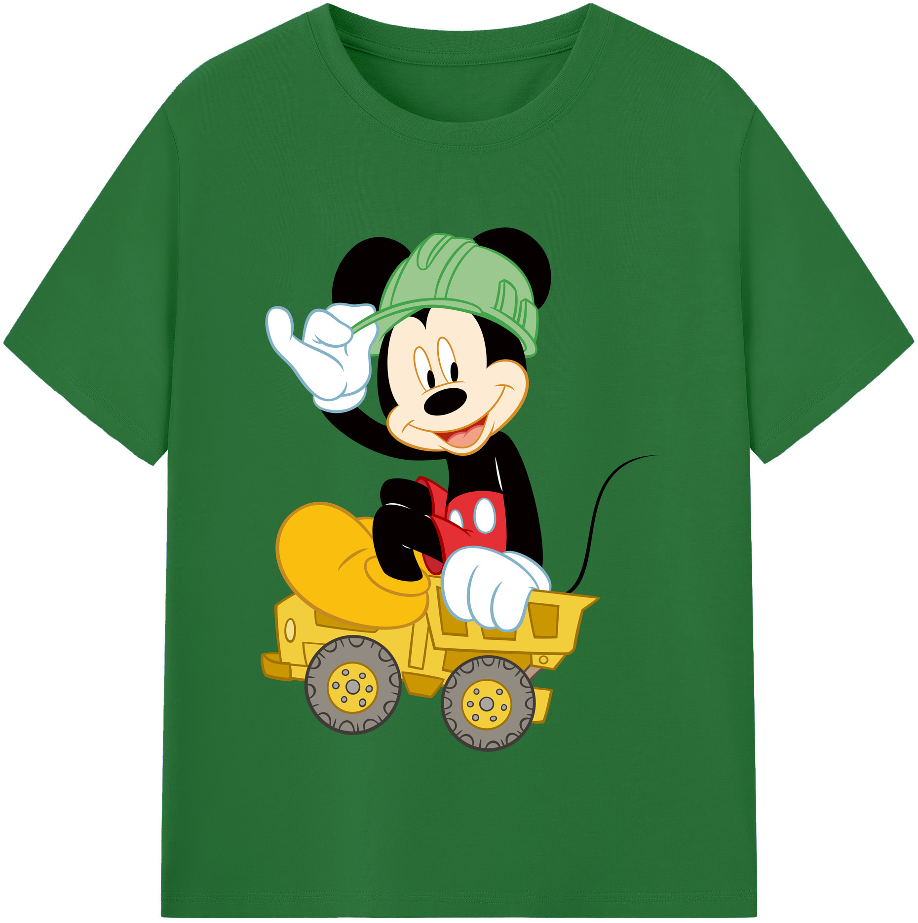 （画像用） ミッキーマウス Mickey Mouse 綿100％半袖Tシャツ（フロントプリント）