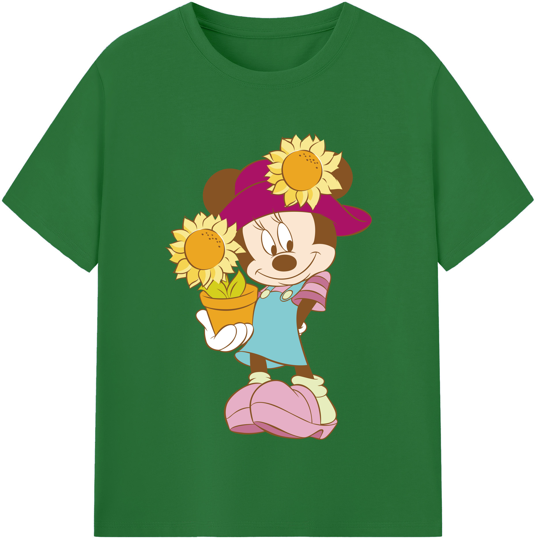 （画像用） ミッキーマウス Mickey Mouse 綿100％半袖Tシャツ（フロントプリント）