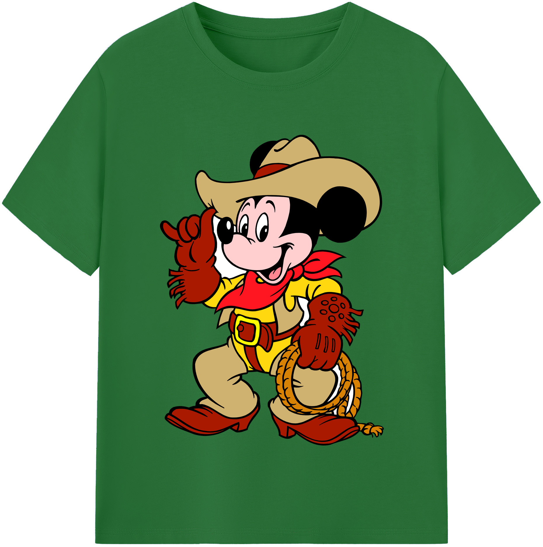 （画像用） ミッキーマウス Mickey Mouse 綿100％半袖Tシャツ（フロントプリント）