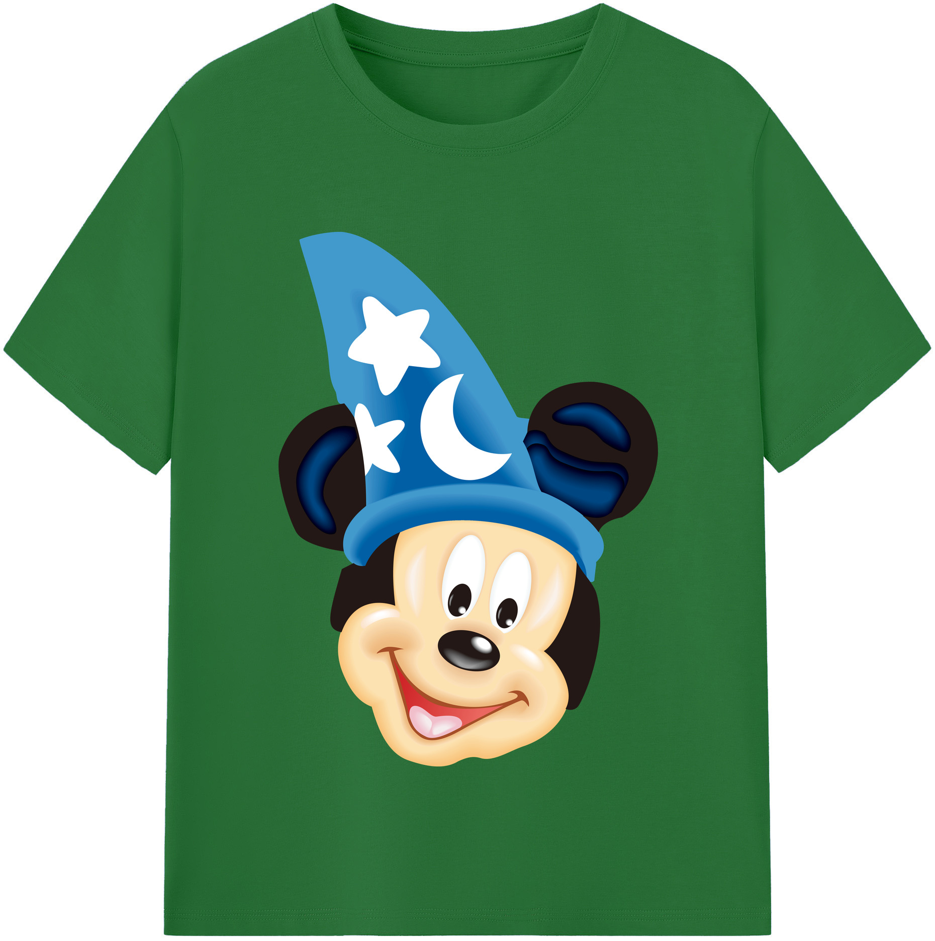 （画像用） ミッキーマウス Mickey Mouse 綿100％半袖Tシャツ（フロントプリント）