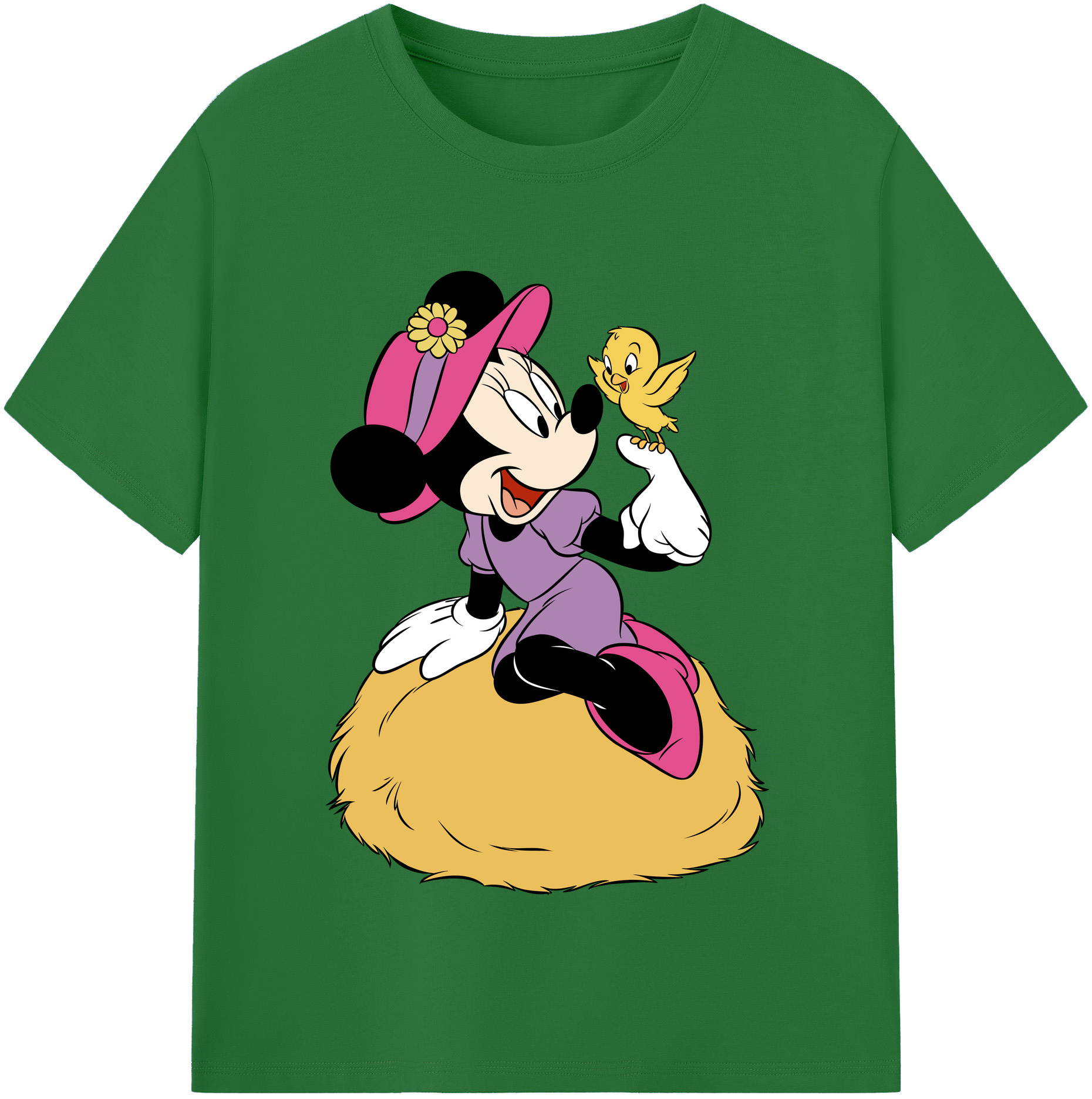 （画像用） ミッキーマウス Mickey Mouse 綿100％半袖Tシャツ（フロントプリント）