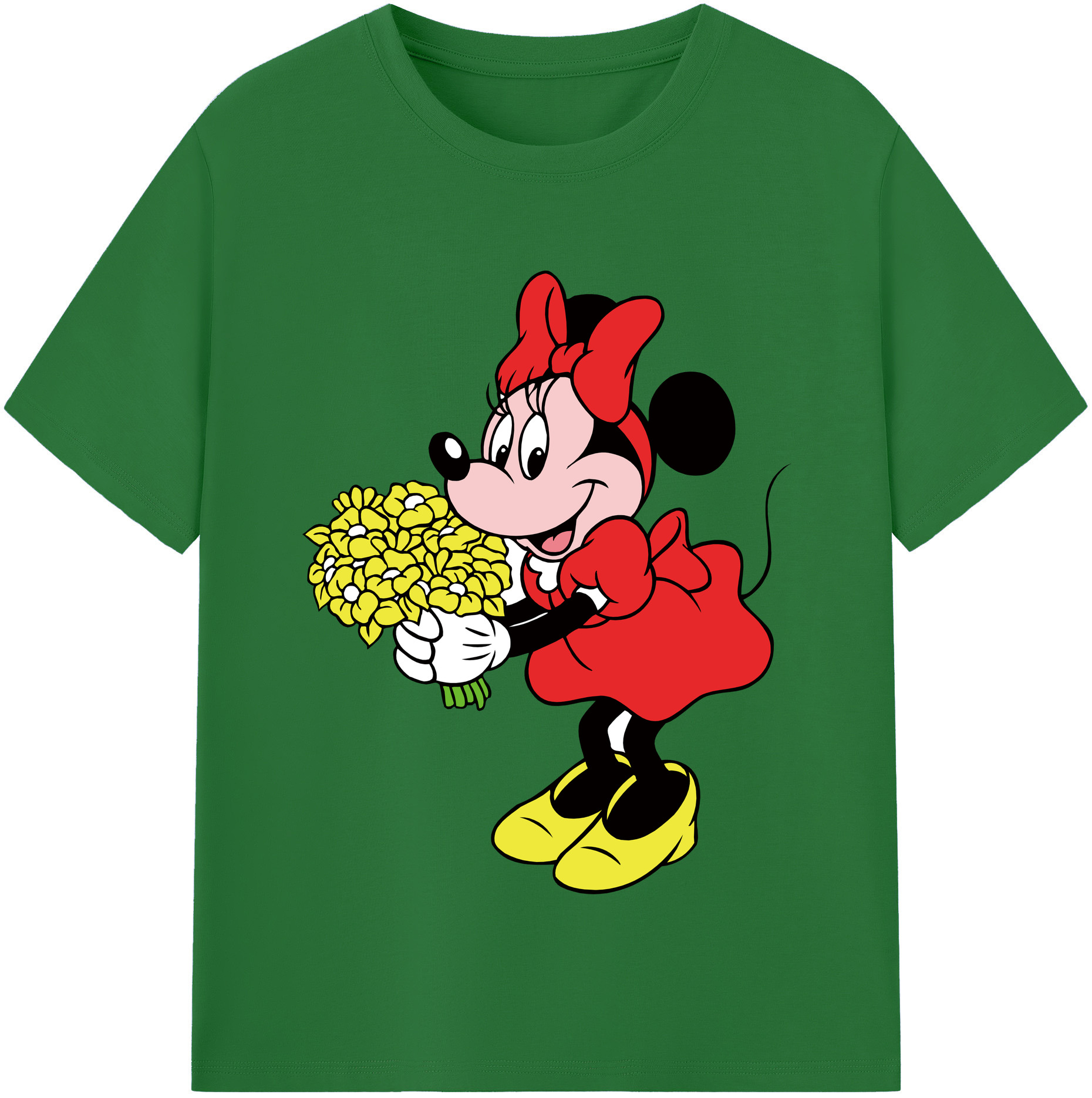 （画像用） ミッキーマウス Mickey Mouse 綿100％半袖Tシャツ（フロントプリント）