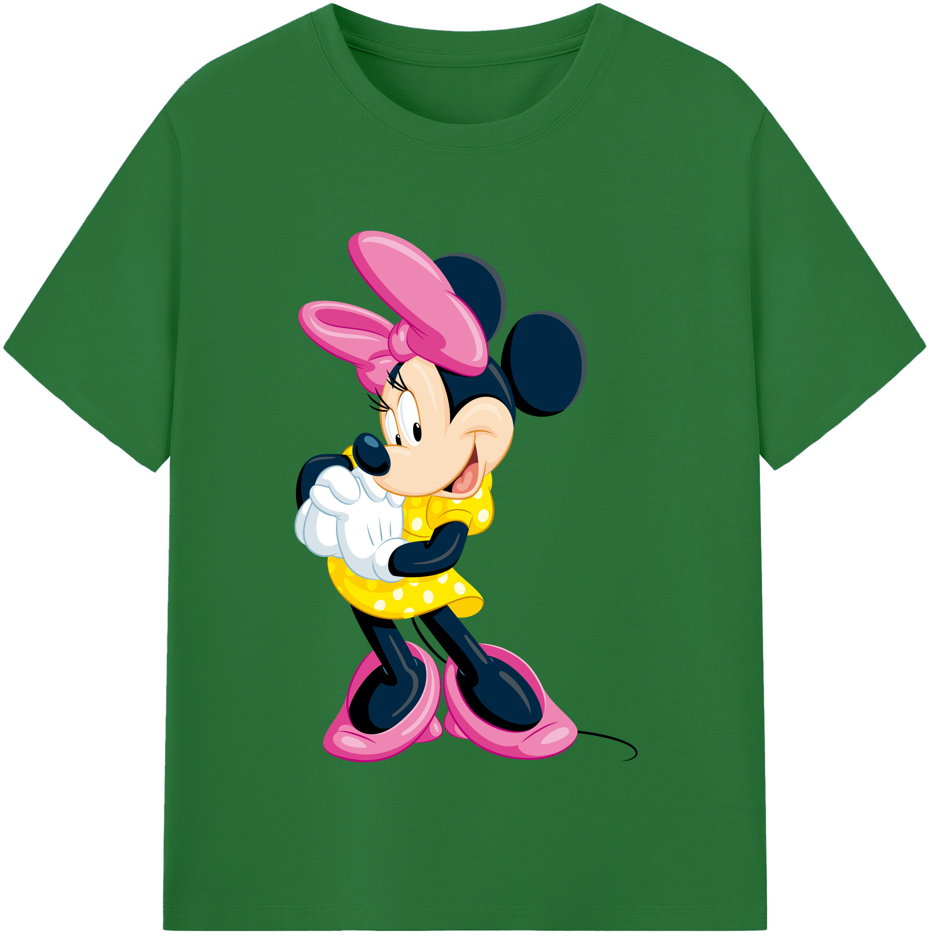 （画像用） ミッキーマウス Mickey Mouse 綿100％半袖Tシャツ（フロントプリント）