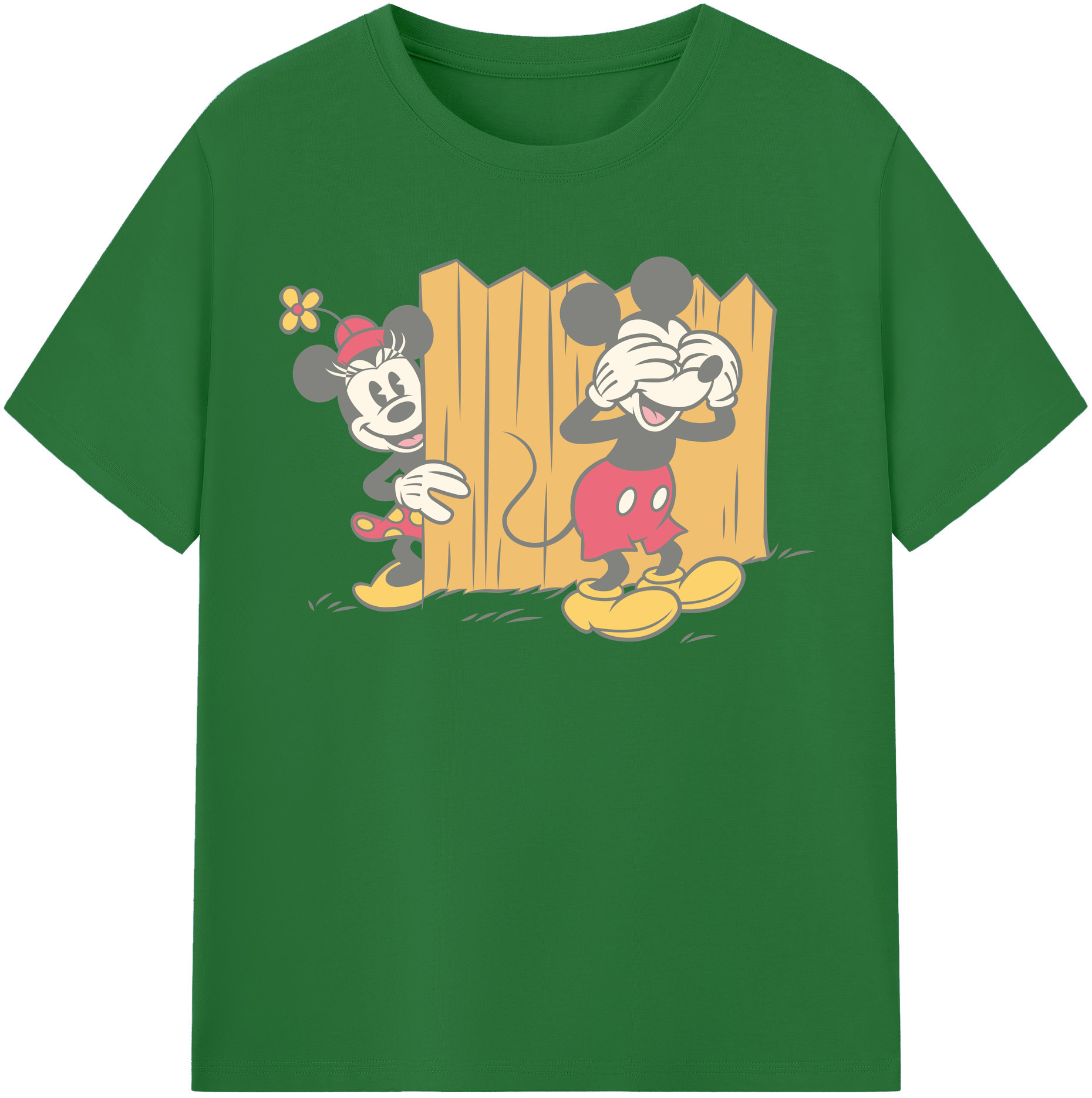 （画像用） ミッキーマウス Mickey Mouse 綿100％半袖Tシャツ（フロントプリント）
