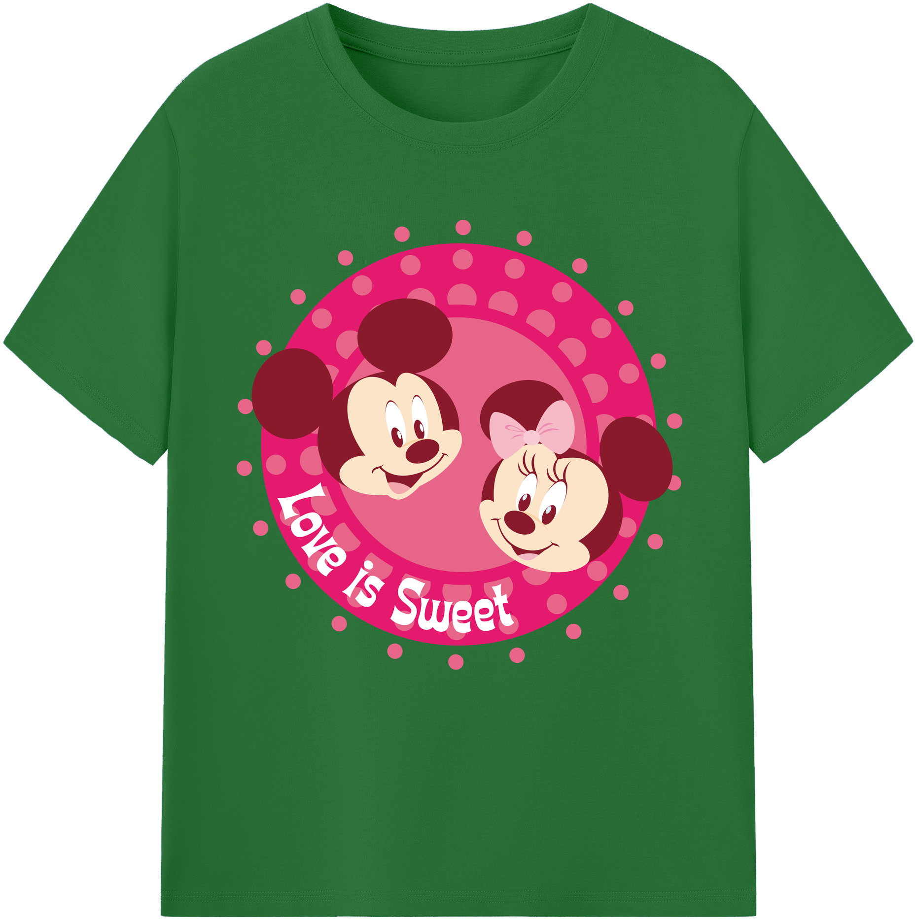 （画像用） ミッキーマウス Mickey Mouse 綿100％半袖Tシャツ（フロントプリント）