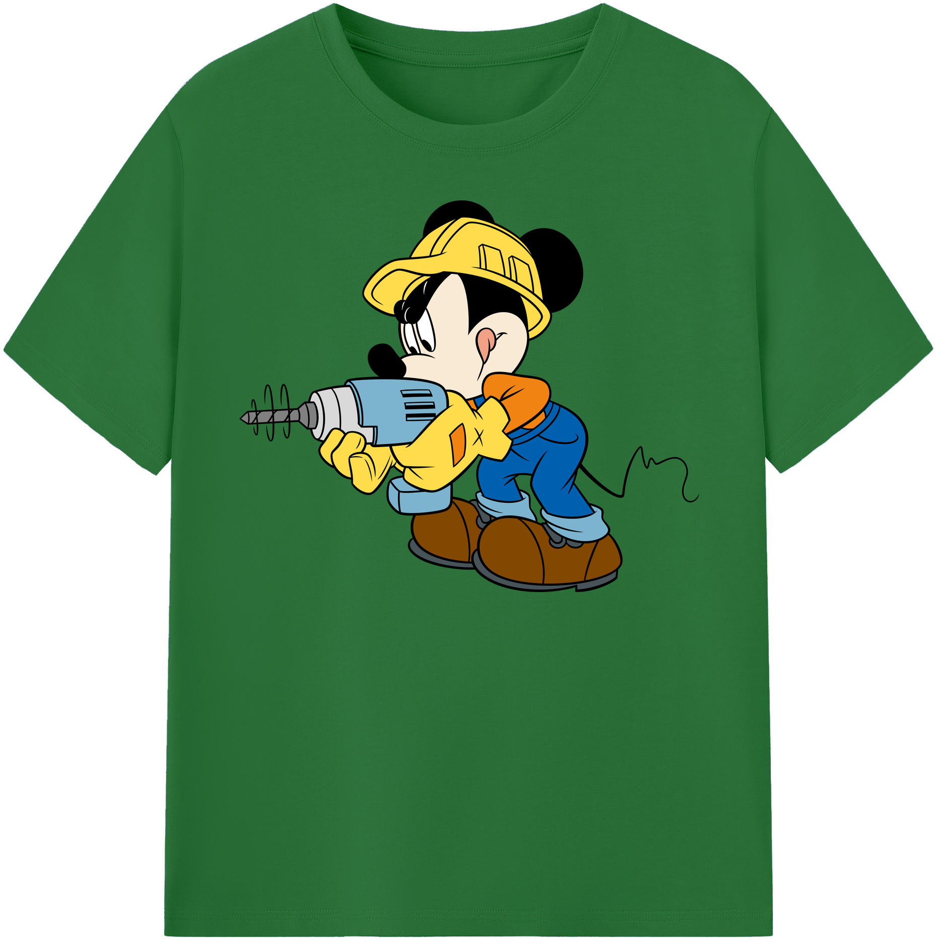 （画像用） ミッキーマウス Mickey Mouse 綿100％半袖Tシャツ（フロントプリント）