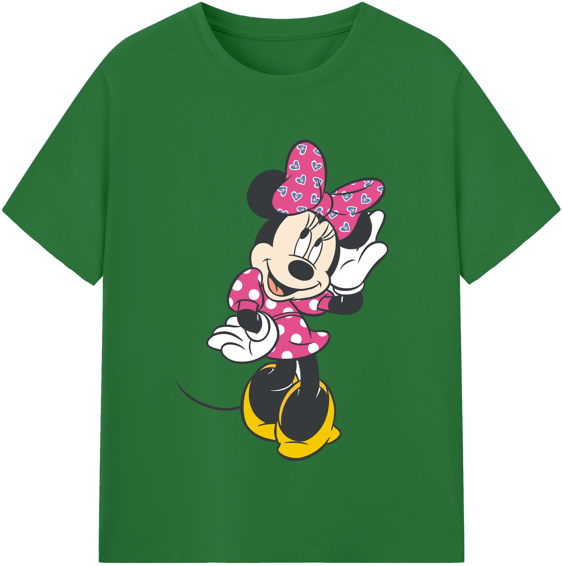 （画像用） ミッキーマウス Mickey Mouse 綿100％半袖Tシャツ（フロントプリント）