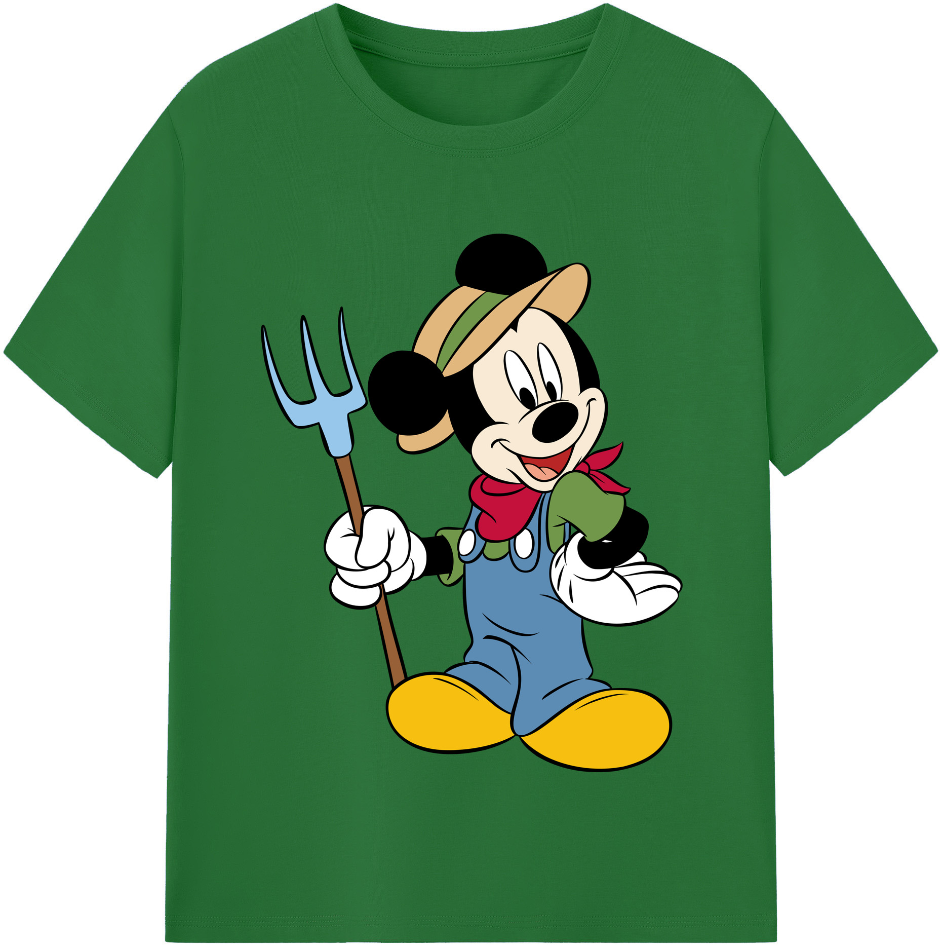 （画像用） ミッキーマウス Mickey Mouse 綿100％半袖Tシャツ（フロントプリント）