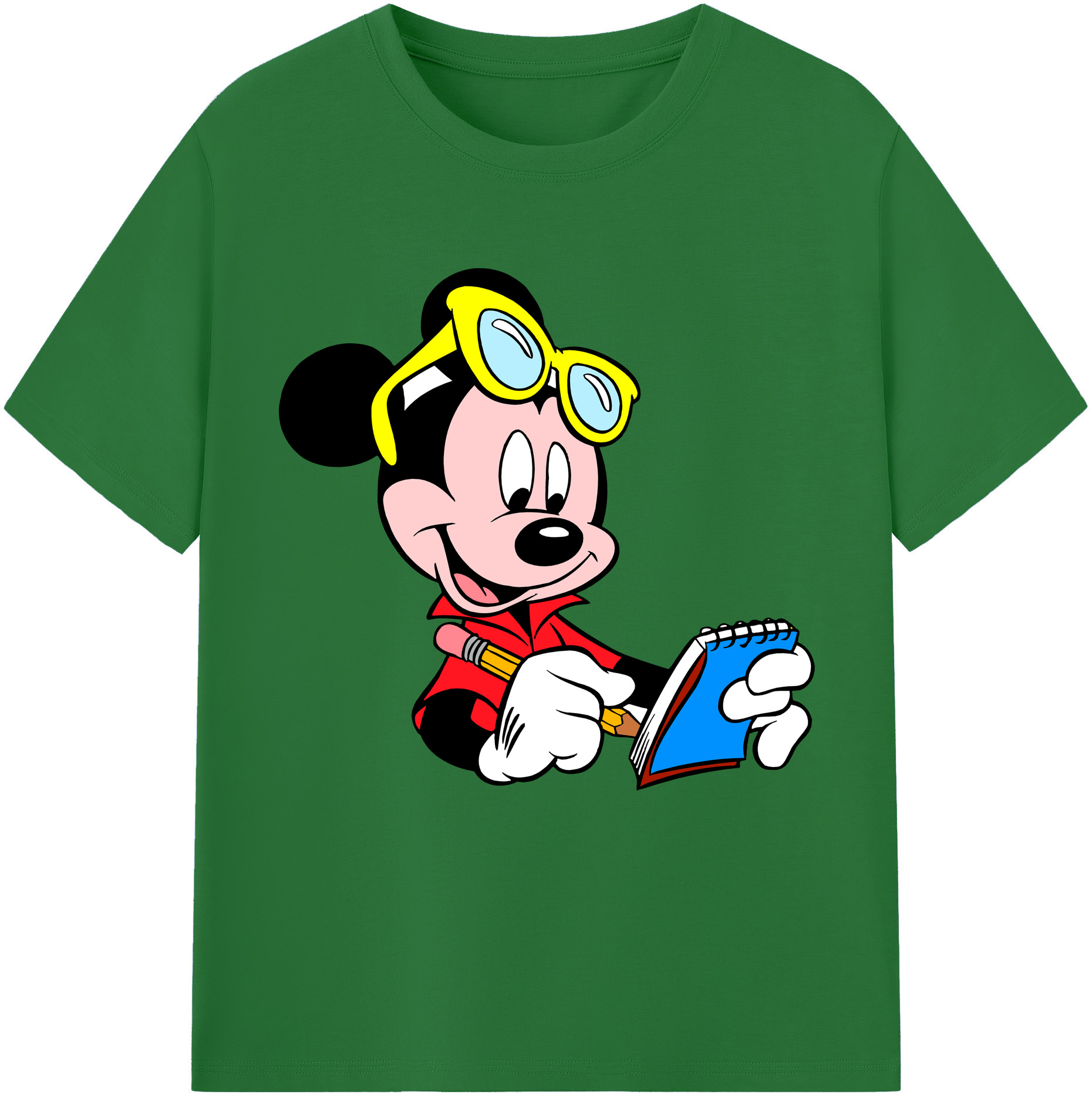 （画像用） ミッキーマウス Mickey Mouse 綿100％半袖Tシャツ（フロントプリント）