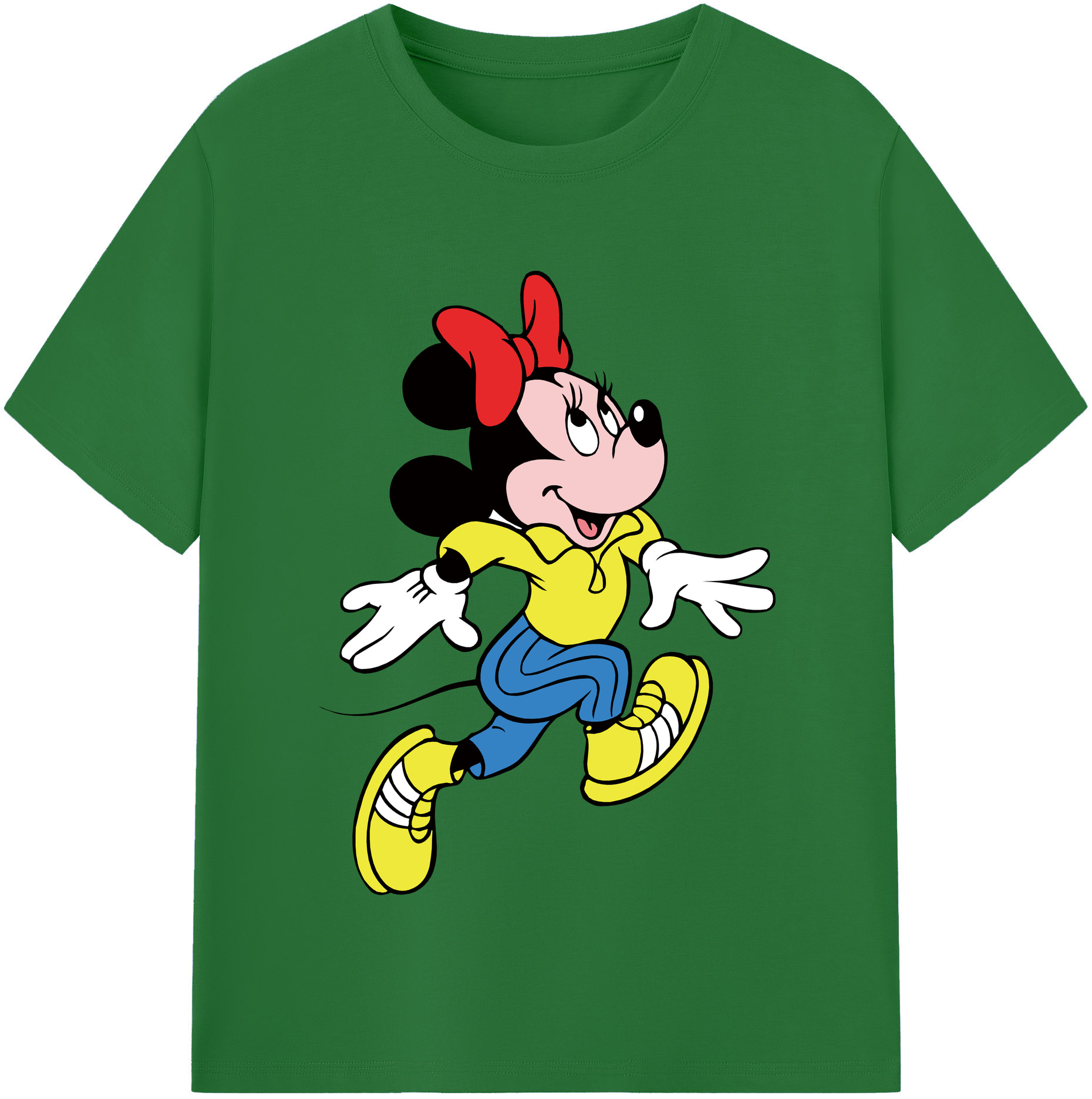 （画像用） ミッキーマウス Mickey Mouse 綿100％半袖Tシャツ（フロントプリント）
