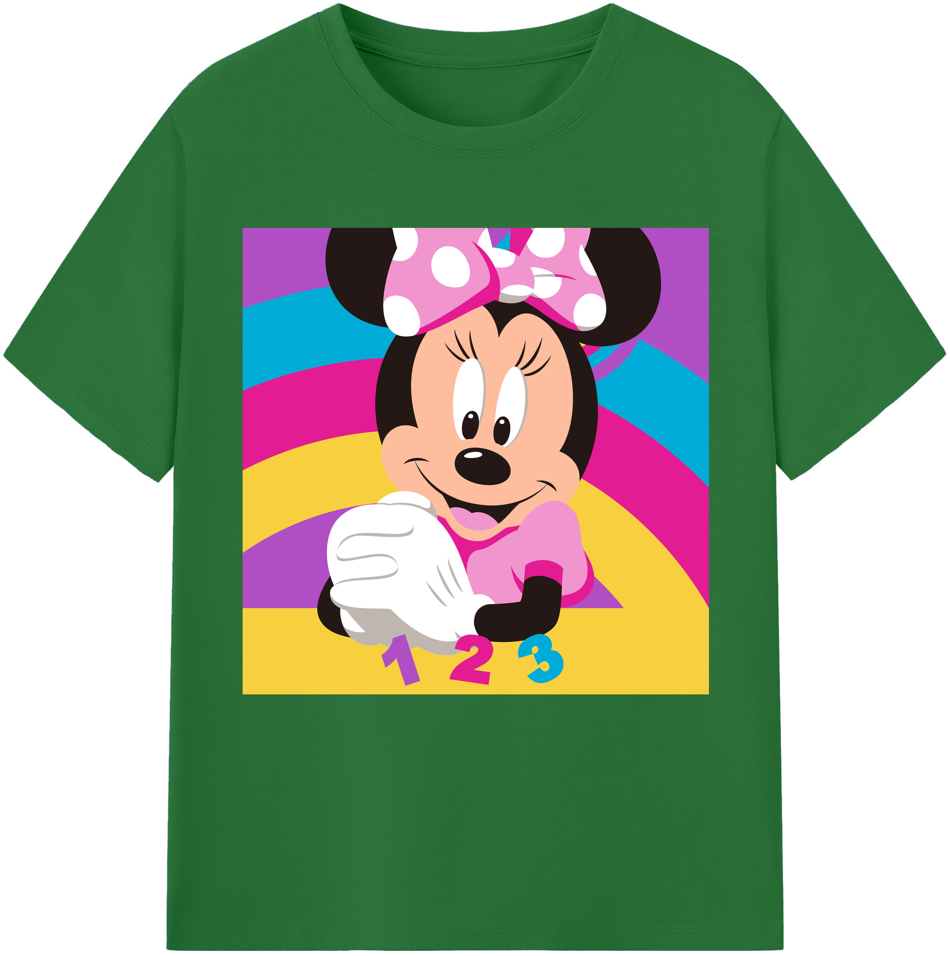 （画像用） ミッキーマウス Mickey Mouse 綿100％半袖Tシャツ（フロントプリント）