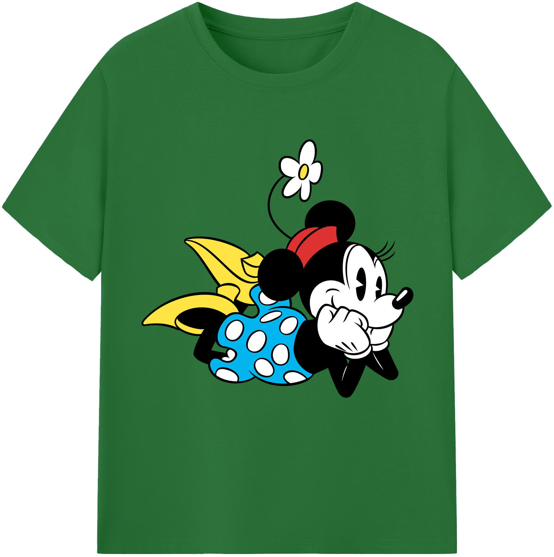 （画像用） ミッキーマウス Mickey Mouse 綿100％半袖Tシャツ（フロントプリント）