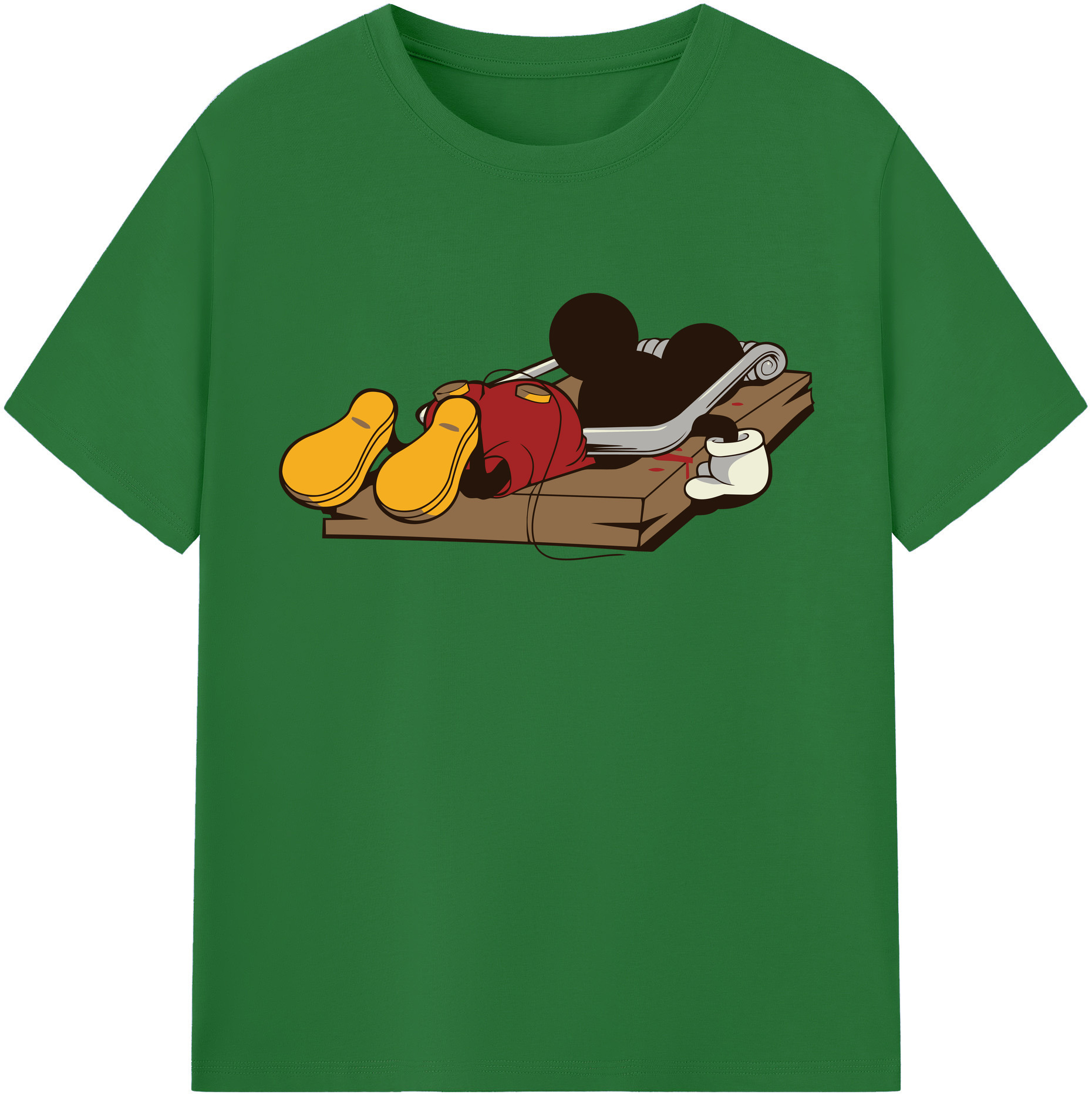 （画像用） ミッキーマウス Mickey Mouse 綿100％半袖Tシャツ（フロントプリント）