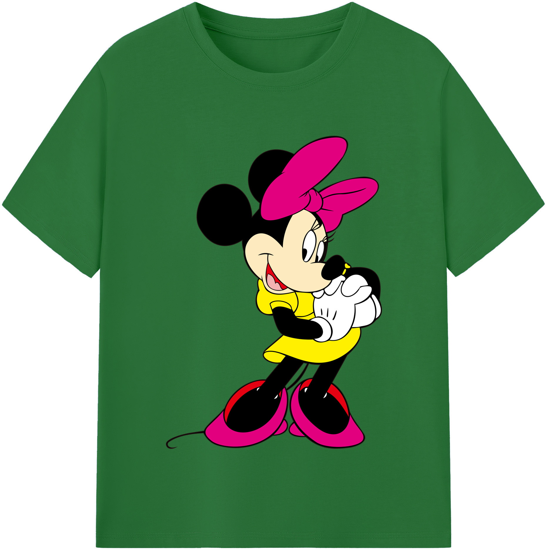 （画像用） ミッキーマウス Mickey Mouse 綿100％半袖Tシャツ（フロントプリント）