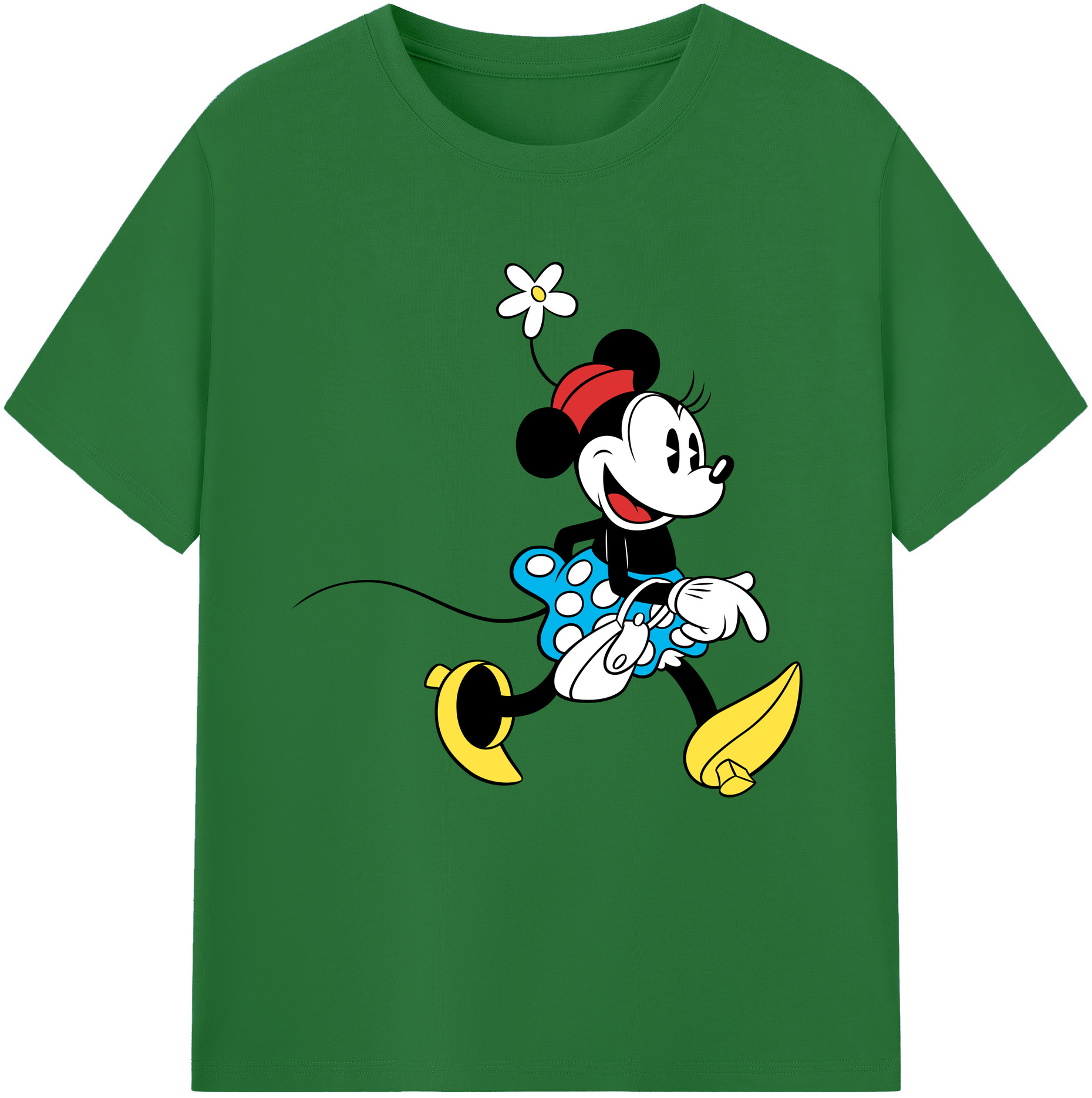 （画像用） ミッキーマウス Mickey Mouse 綿100％半袖Tシャツ（フロントプリント）