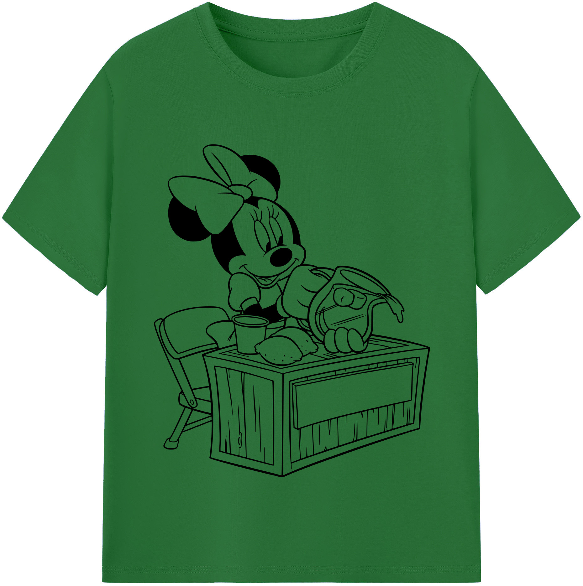 （画像用） ミッキーマウス Mickey Mouse 綿100％半袖Tシャツ（フロントプリント）
