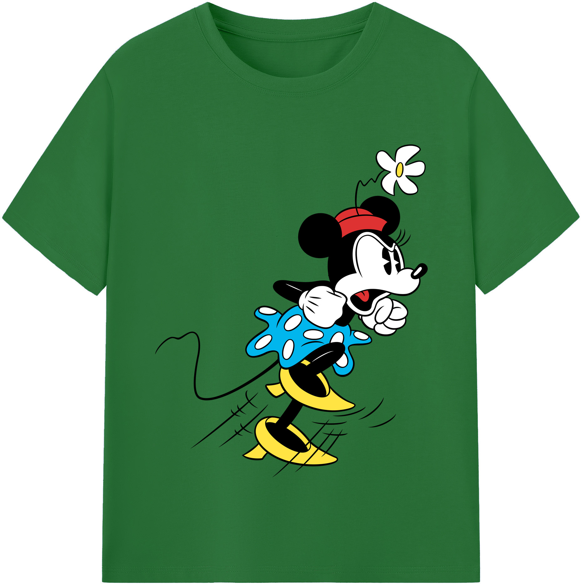 （画像用） ミッキーマウス Mickey Mouse 綿100％半袖Tシャツ（フロントプリント）