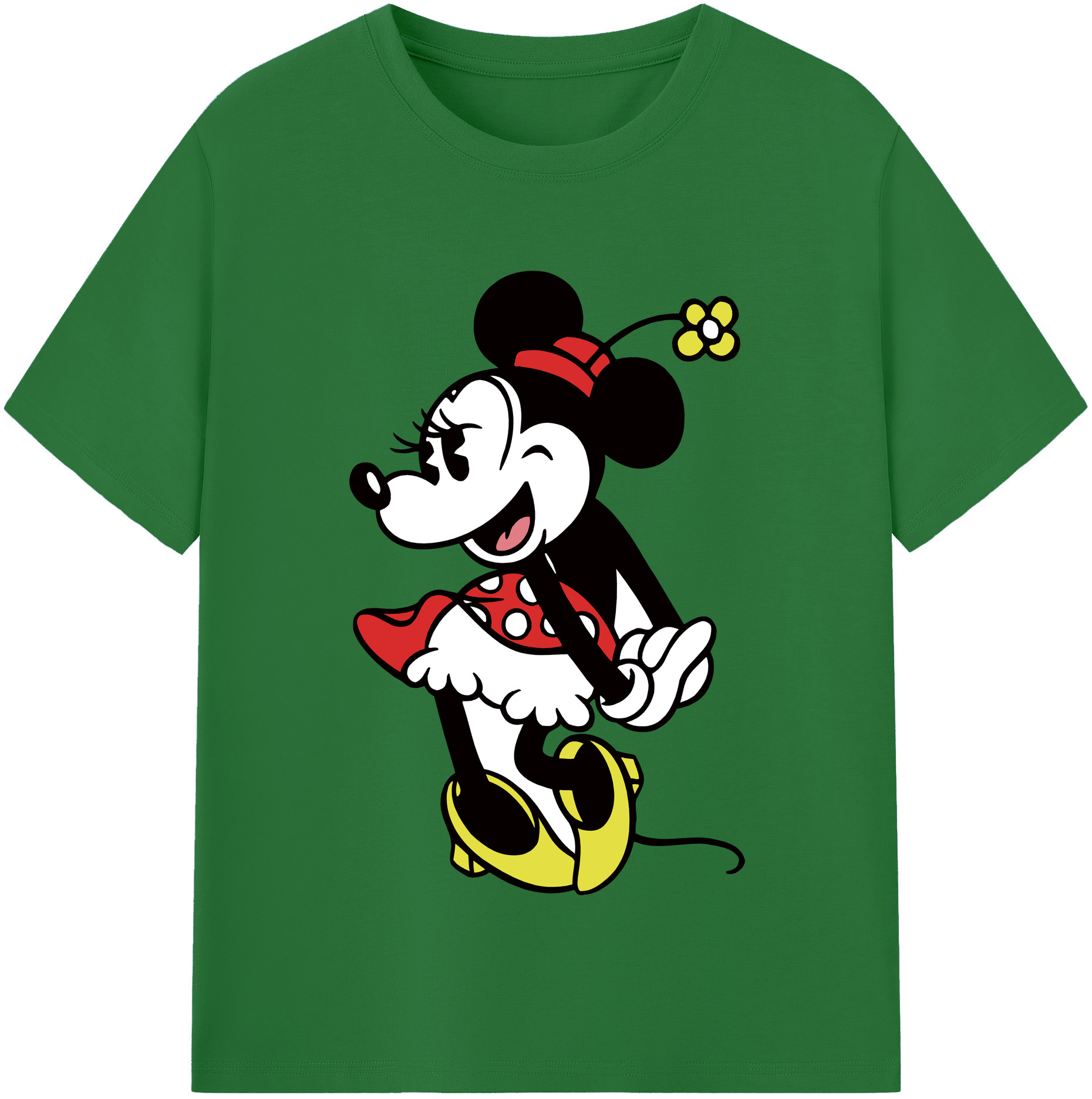 （画像用） ミッキーマウス Mickey Mouse 綿100％半袖Tシャツ（フロントプリント）