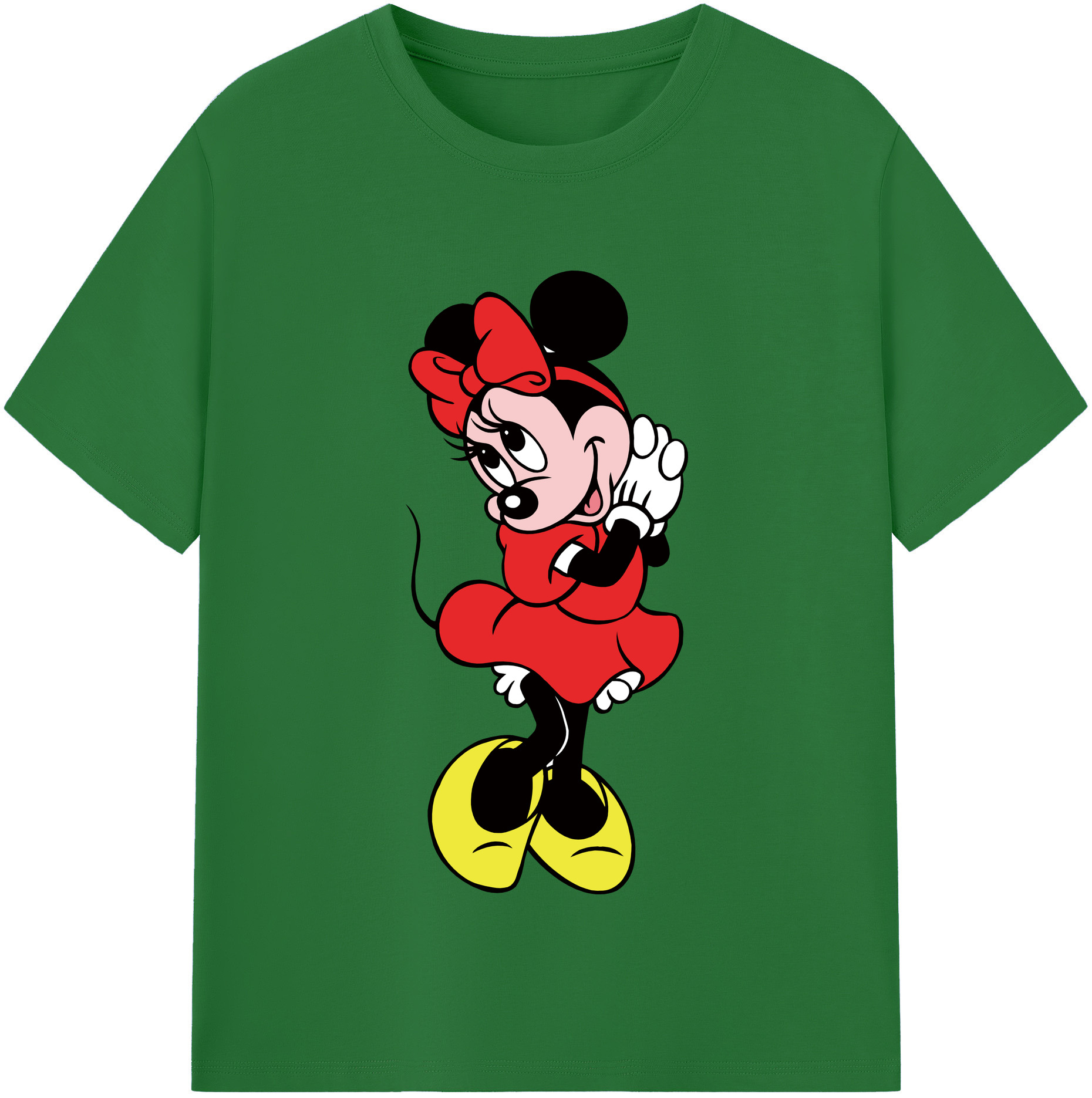 （画像用） ミッキーマウス Mickey Mouse 綿100％半袖Tシャツ（フロントプリント）