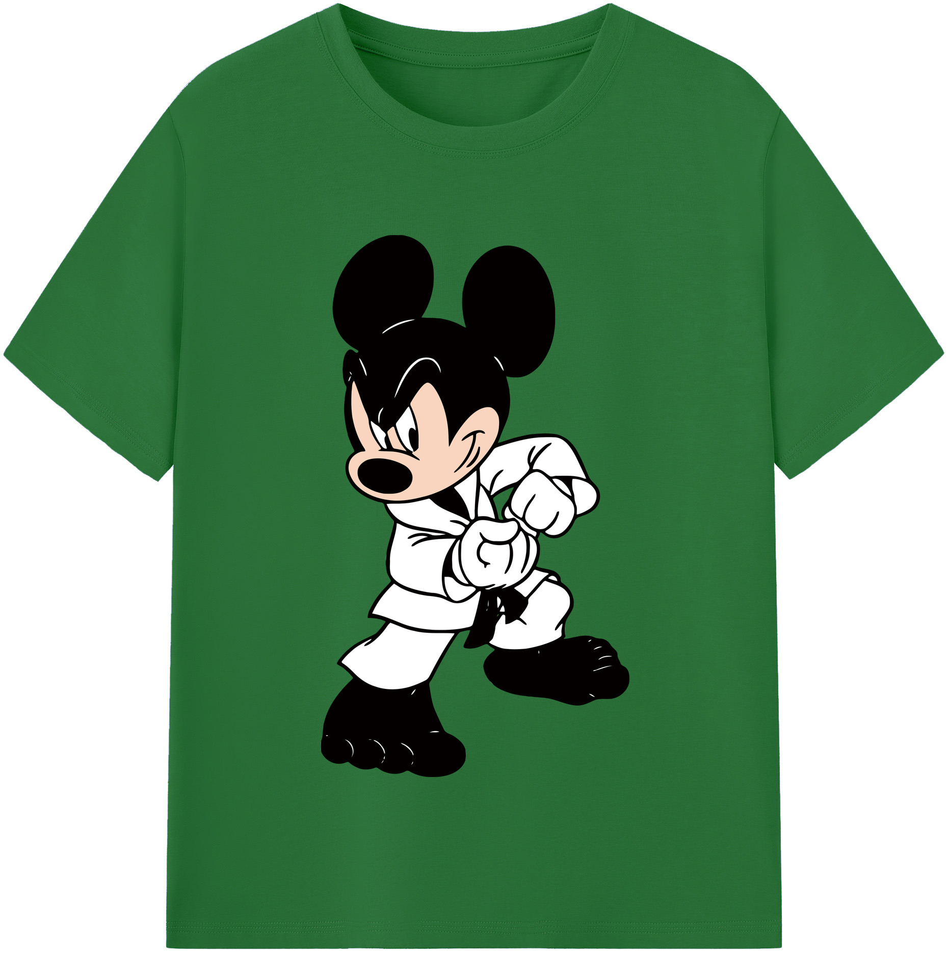 （画像用） ミッキーマウス Mickey Mouse 綿100％半袖Tシャツ（フロントプリント）