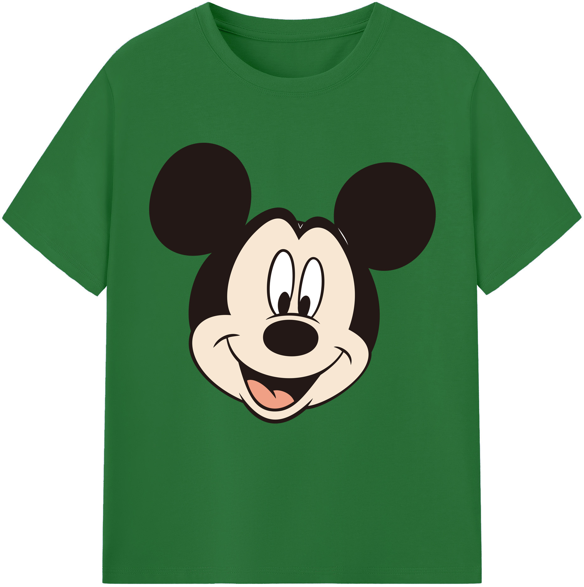 （画像用） ミッキーマウス Mickey Mouse 綿100％半袖Tシャツ（フロントプリント）