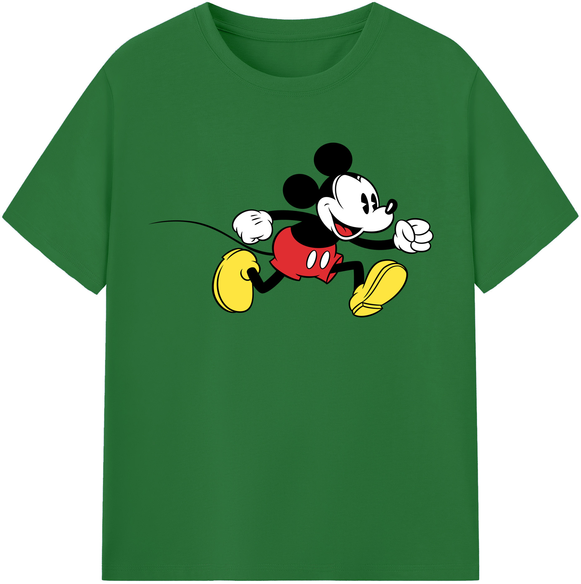 （画像用） ミッキーマウス Mickey Mouse 綿100％半袖Tシャツ（フロントプリント）
