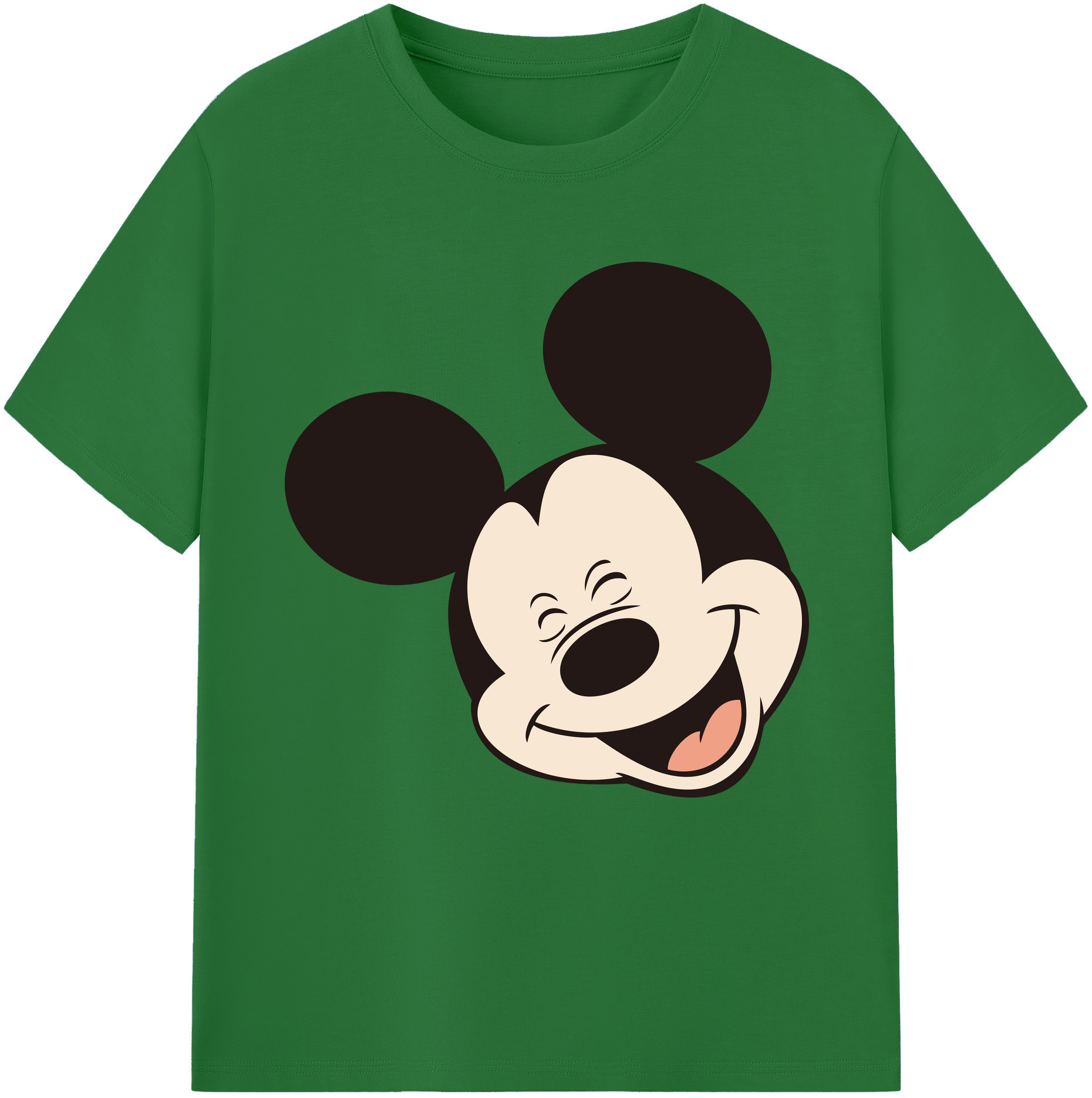 （画像用） ミッキーマウス Mickey Mouse 綿100％半袖Tシャツ（フロントプリント）