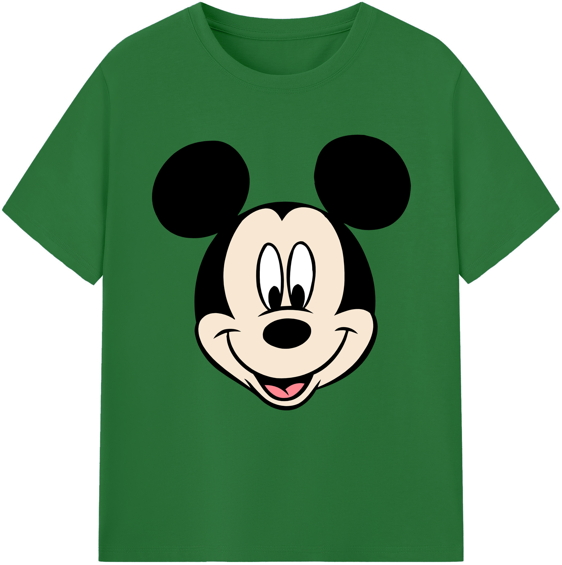 （画像用） ミッキーマウス Mickey Mouse 綿100％半袖Tシャツ（フロントプリント）