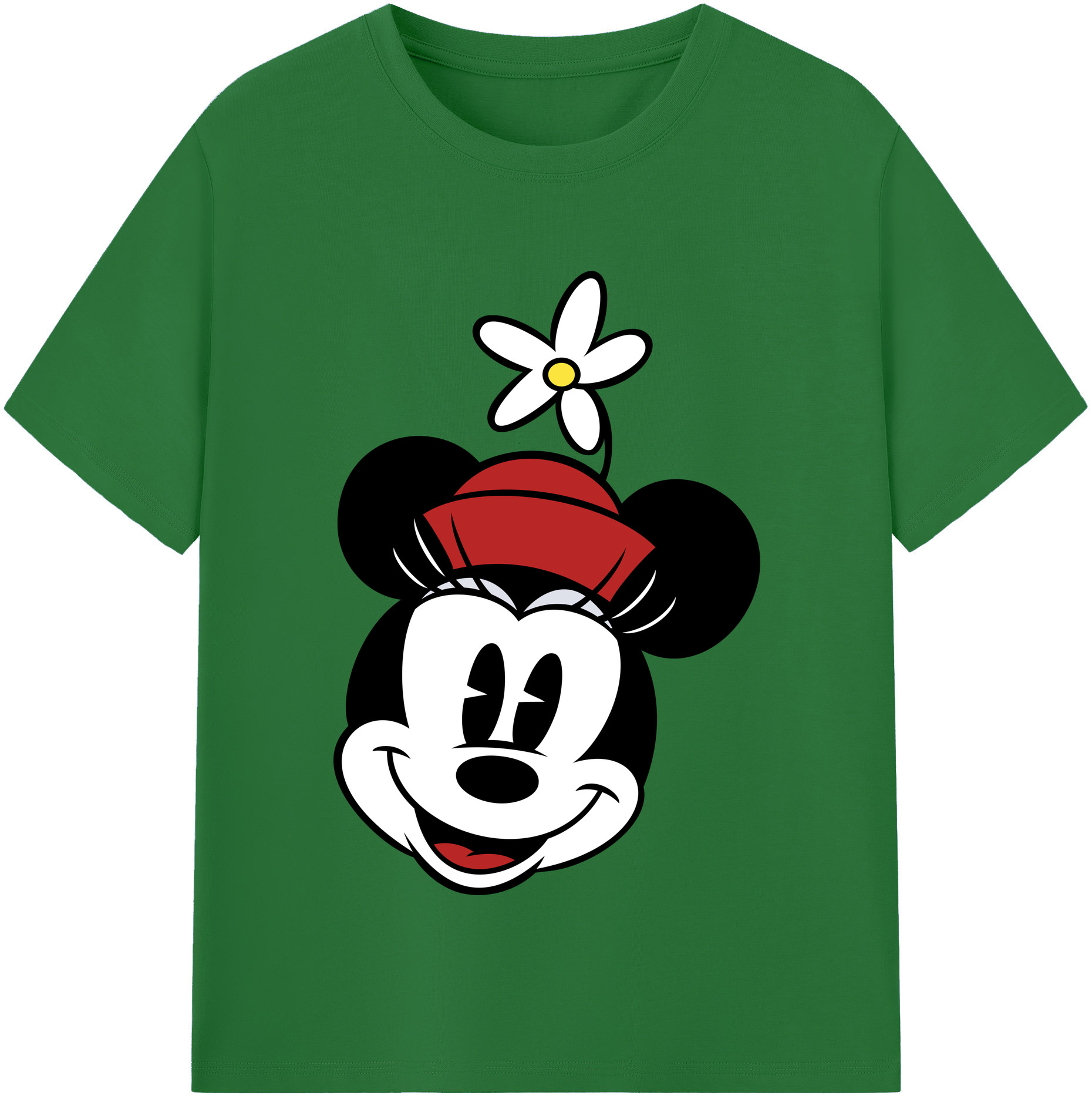 （画像用） ミッキーマウス Mickey Mouse 綿100％半袖Tシャツ（フロントプリント）