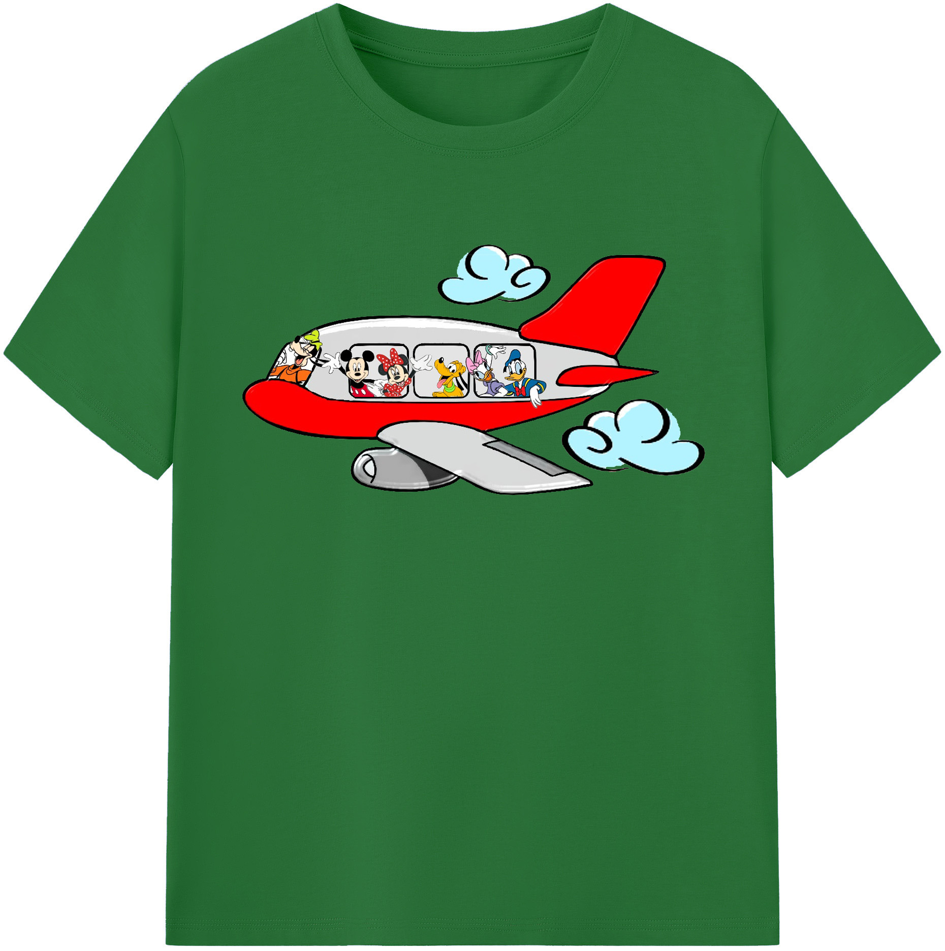（画像用） ミッキーマウス Mickey Mouse 綿100％半袖Tシャツ（フロントプリント）
