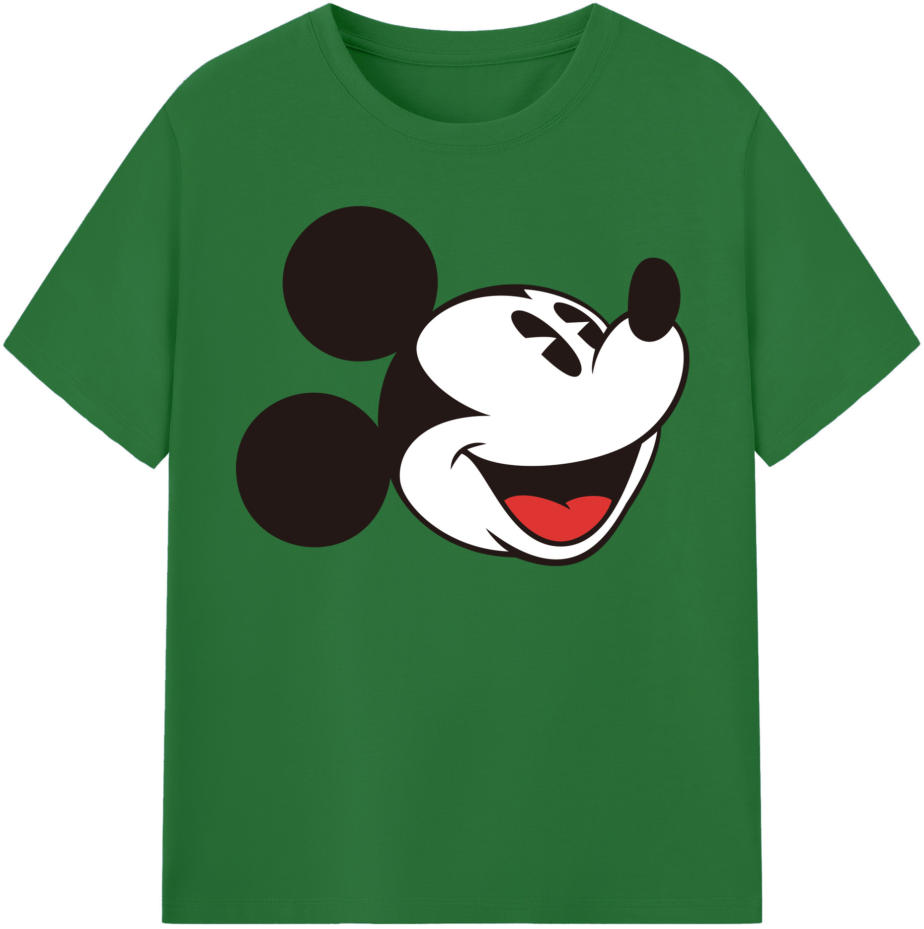 （画像用） ミッキーマウス Mickey Mouse 綿100％半袖Tシャツ（フロントプリント）