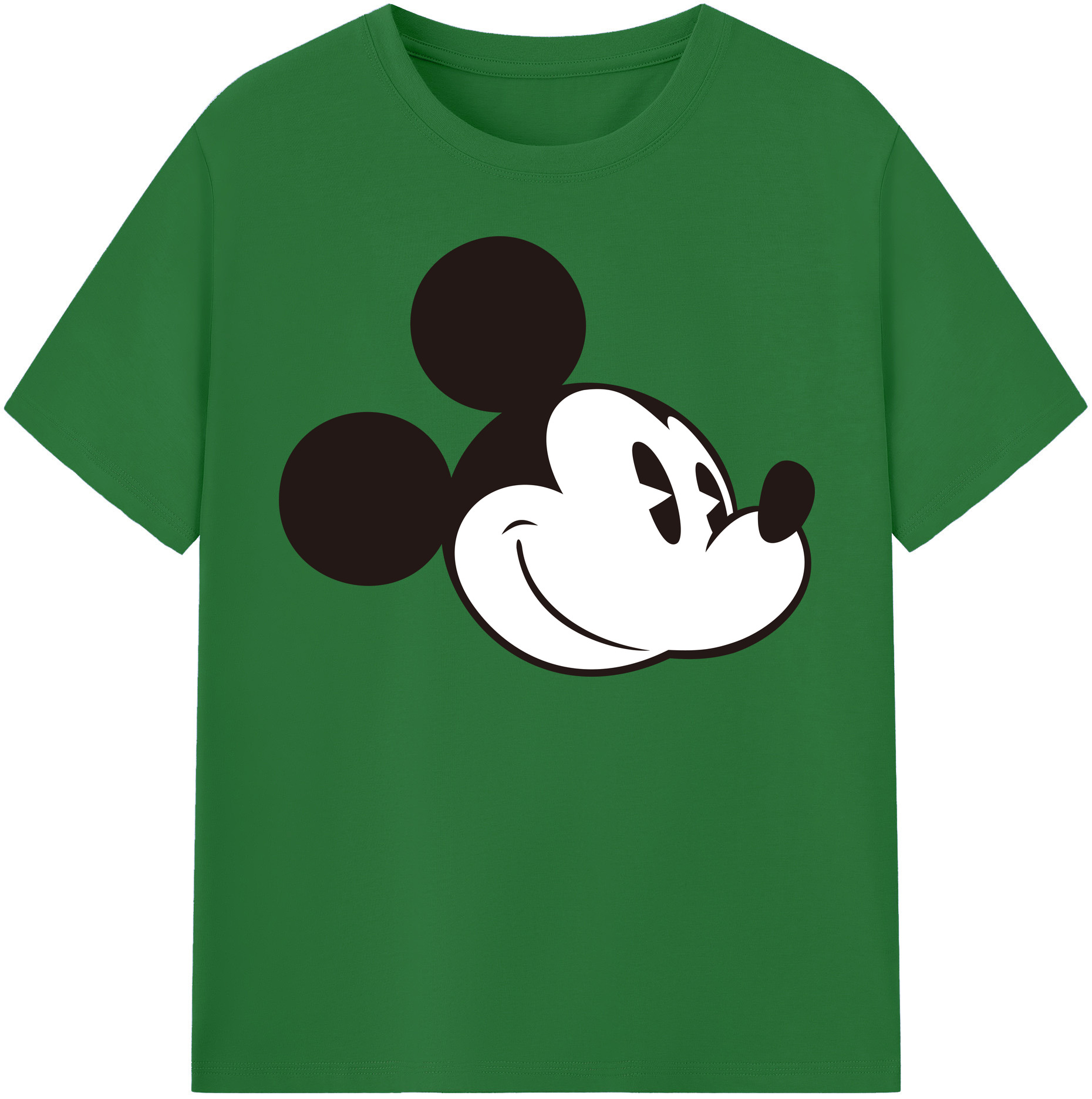 （画像用） ミッキーマウス Mickey Mouse 綿100％半袖Tシャツ（フロントプリント）