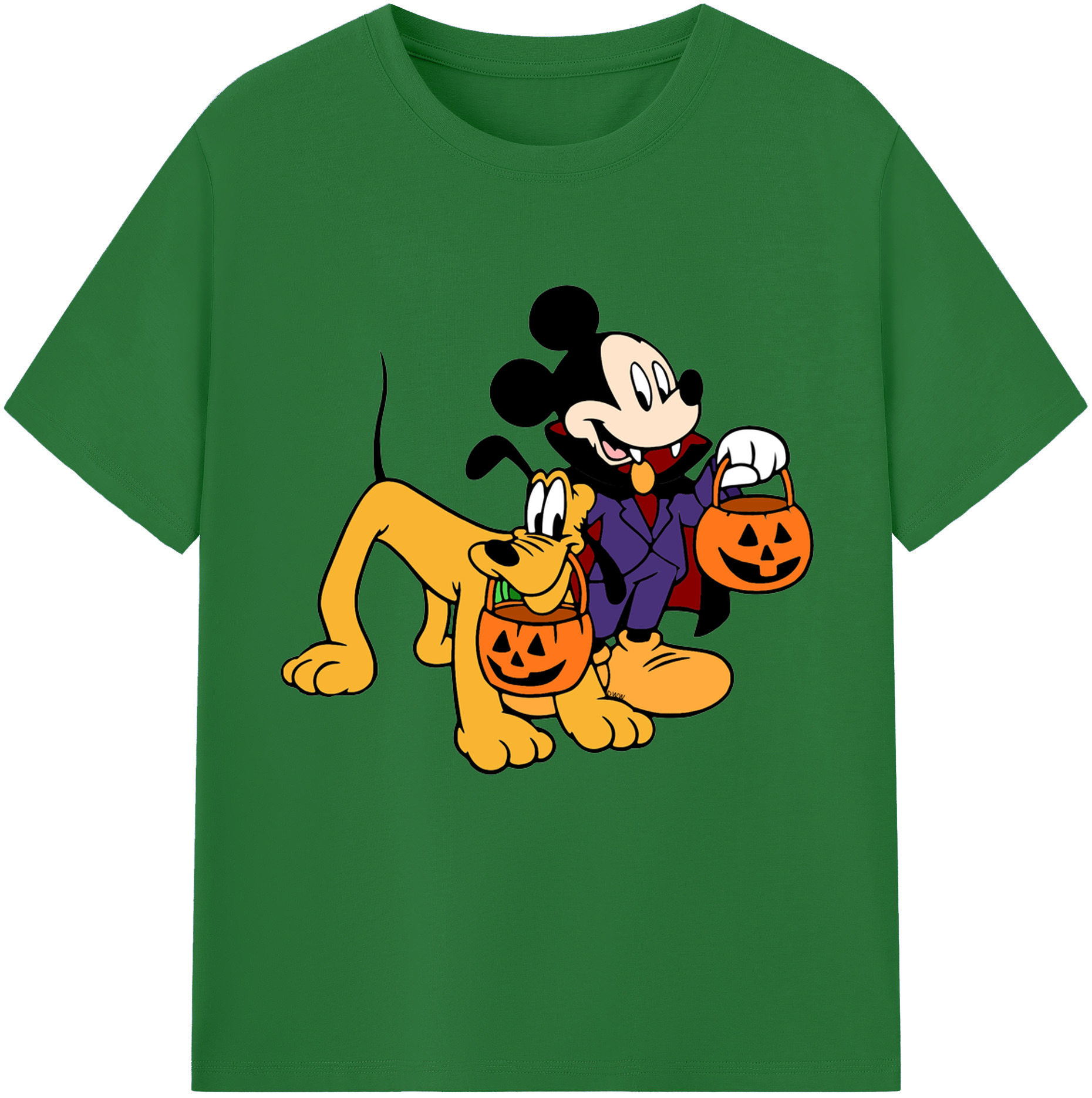 （画像用） ミッキーマウス Mickey Mouse 綿100％半袖Tシャツ（フロントプリント）