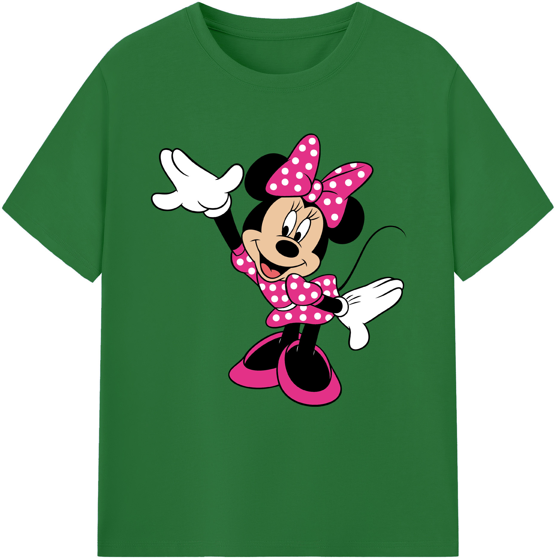 （画像用） ミッキーマウス Mickey Mouse 綿100％半袖Tシャツ（フロントプリント）