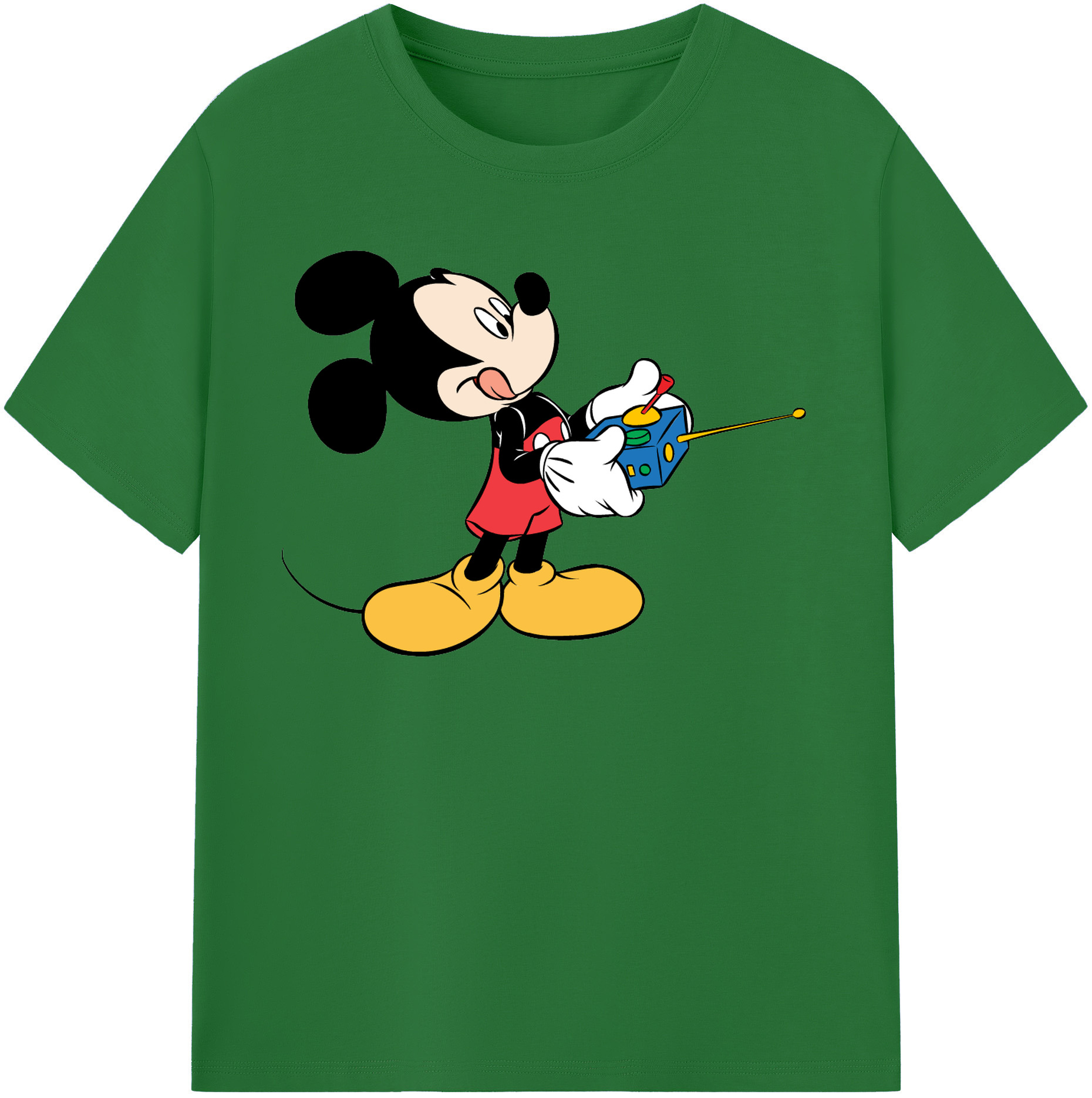 （画像用） ミッキーマウス Mickey Mouse 綿100％半袖Tシャツ（フロントプリント）