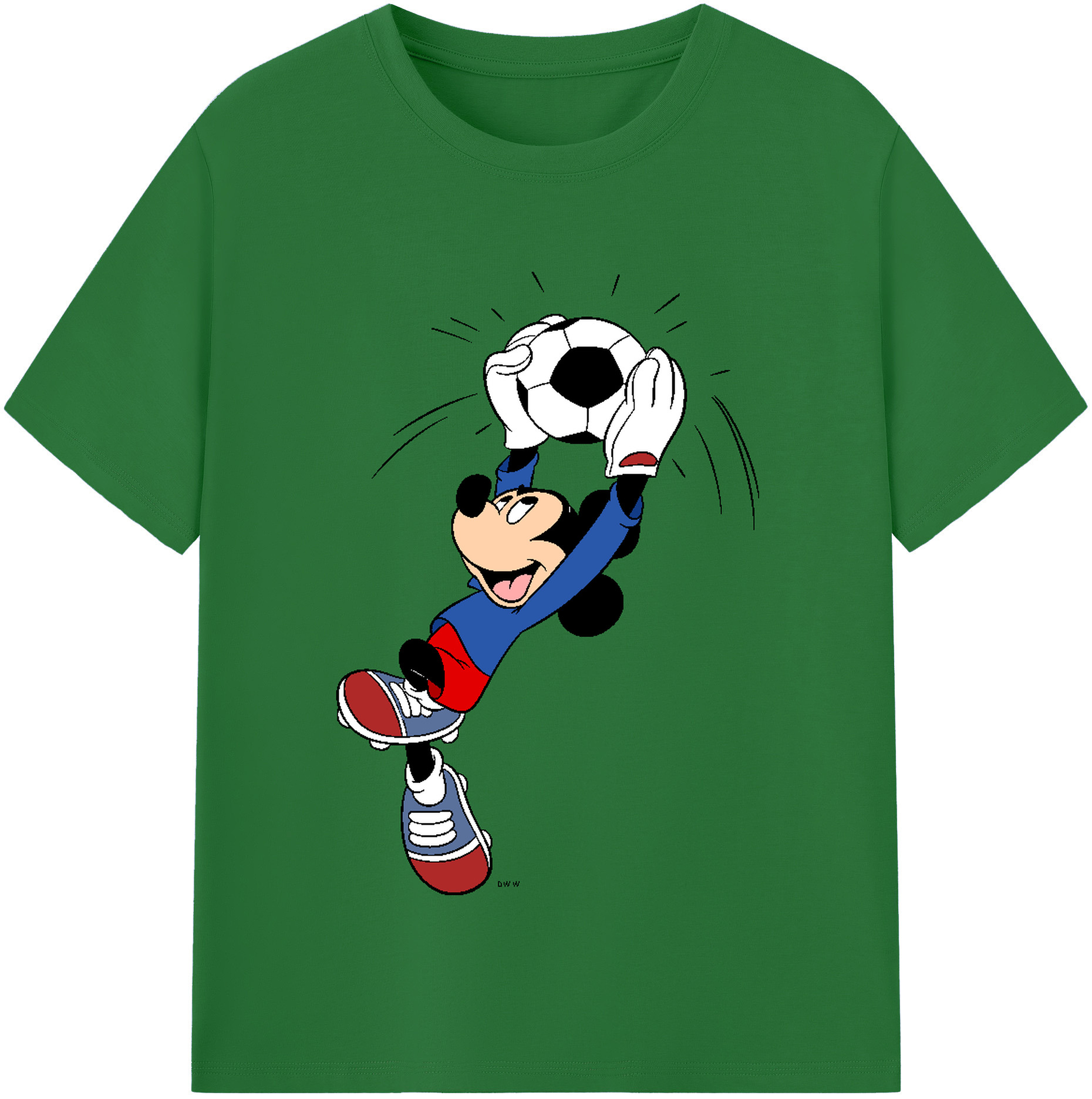 （画像用） ミッキーマウス Mickey Mouse 綿100％半袖Tシャツ（フロントプリント）