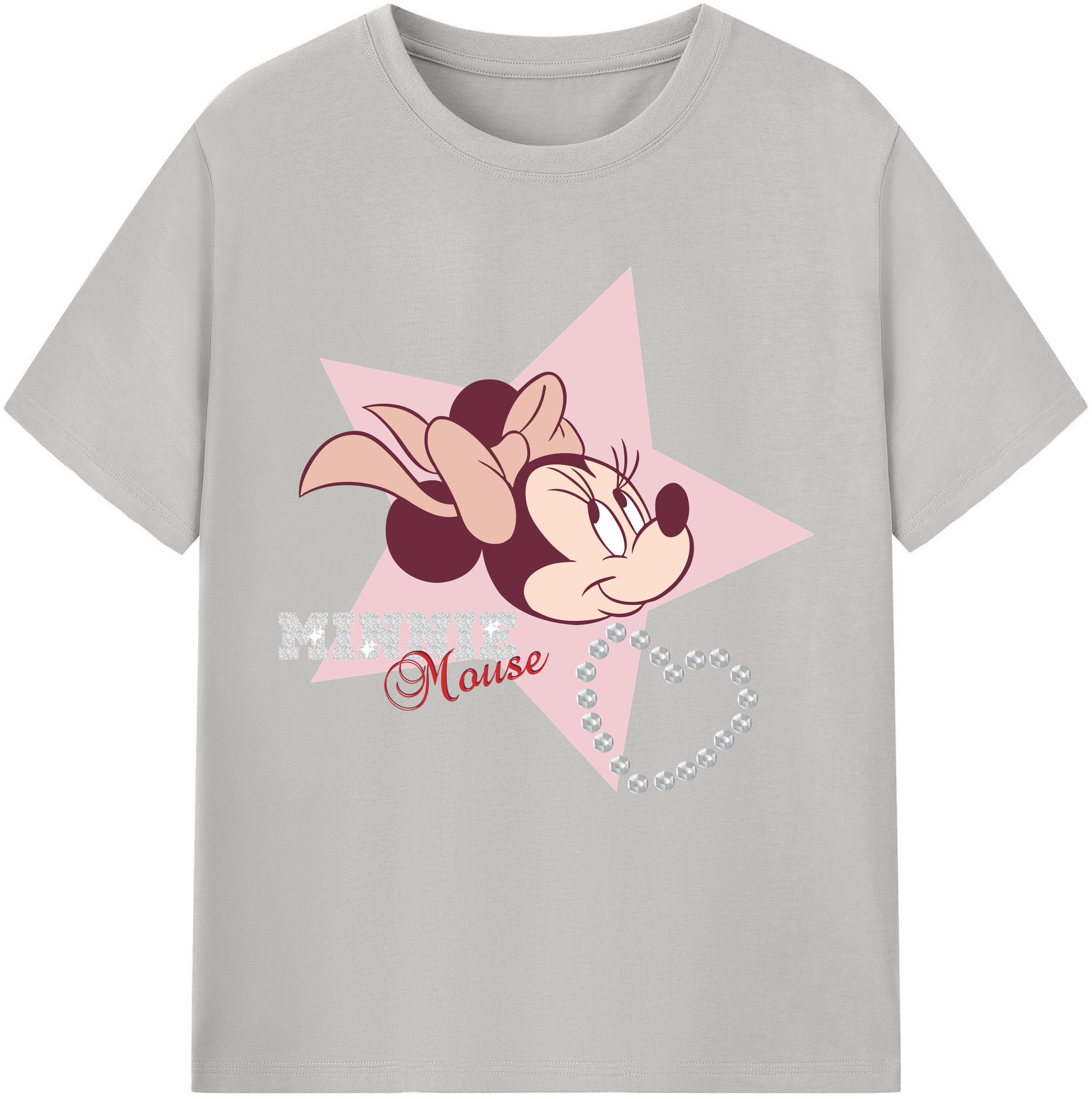 （画像用） ミッキーマウス Mickey Mouse 綿100％半袖Tシャツ（フロントプリント）