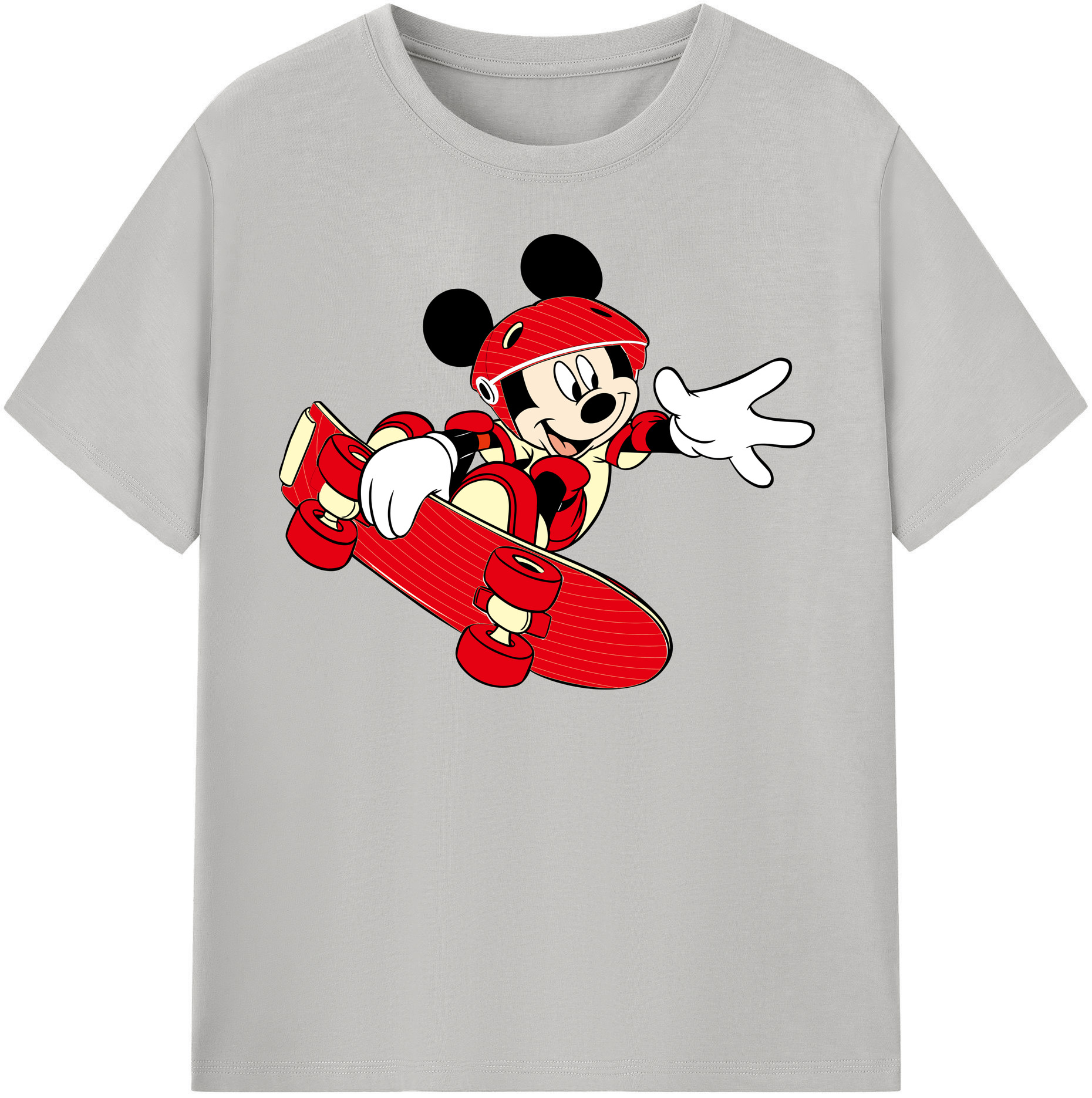 （画像用） ミッキーマウス Mickey Mouse 綿100％半袖Tシャツ（フロントプリント）