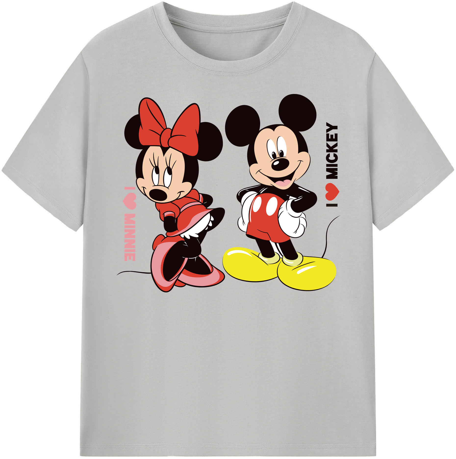 （画像用） ミッキーマウス Mickey Mouse 綿100％半袖Tシャツ（フロントプリント）