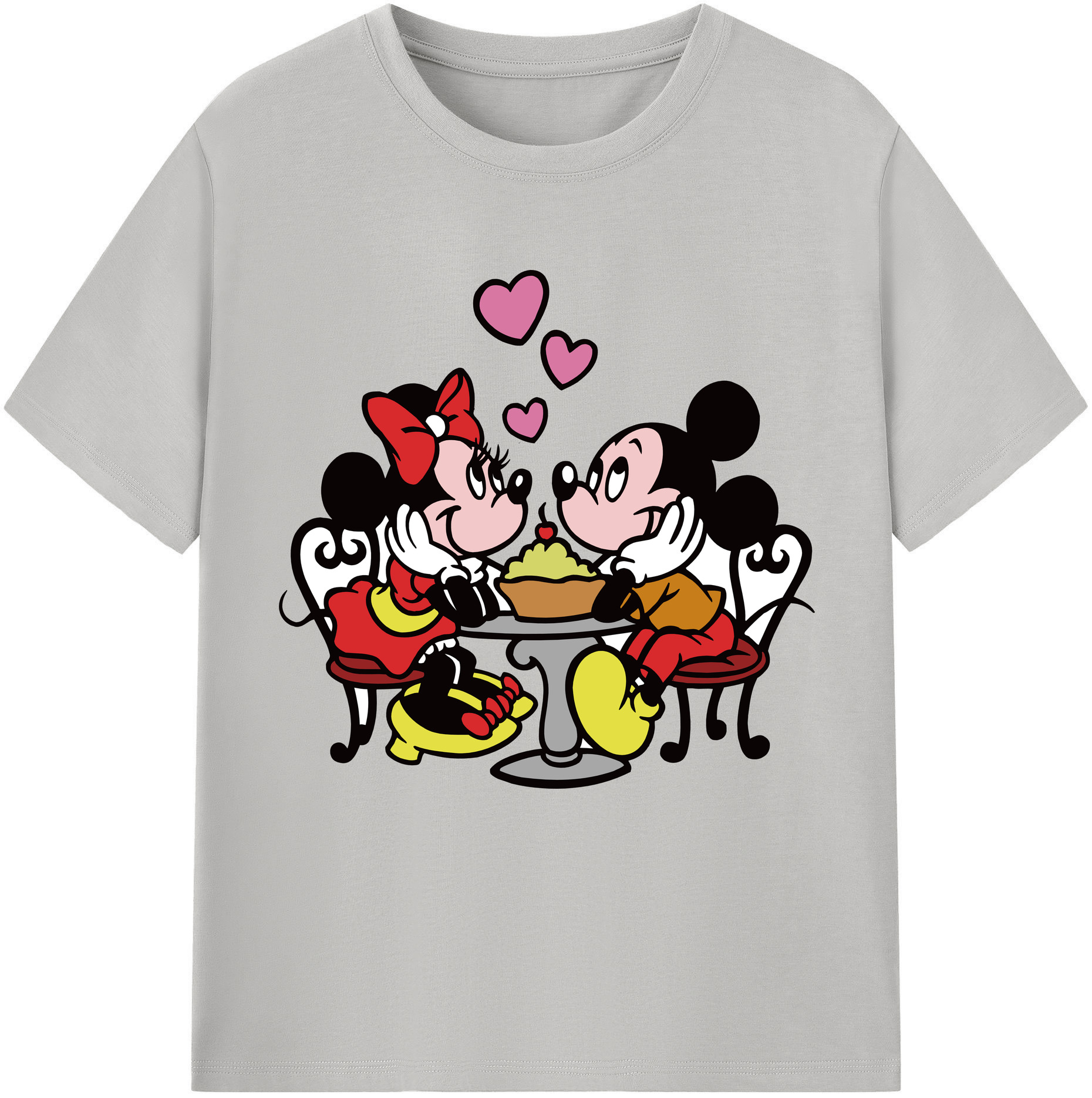 （画像用） ミッキーマウス Mickey Mouse 綿100％半袖Tシャツ（フロントプリント）