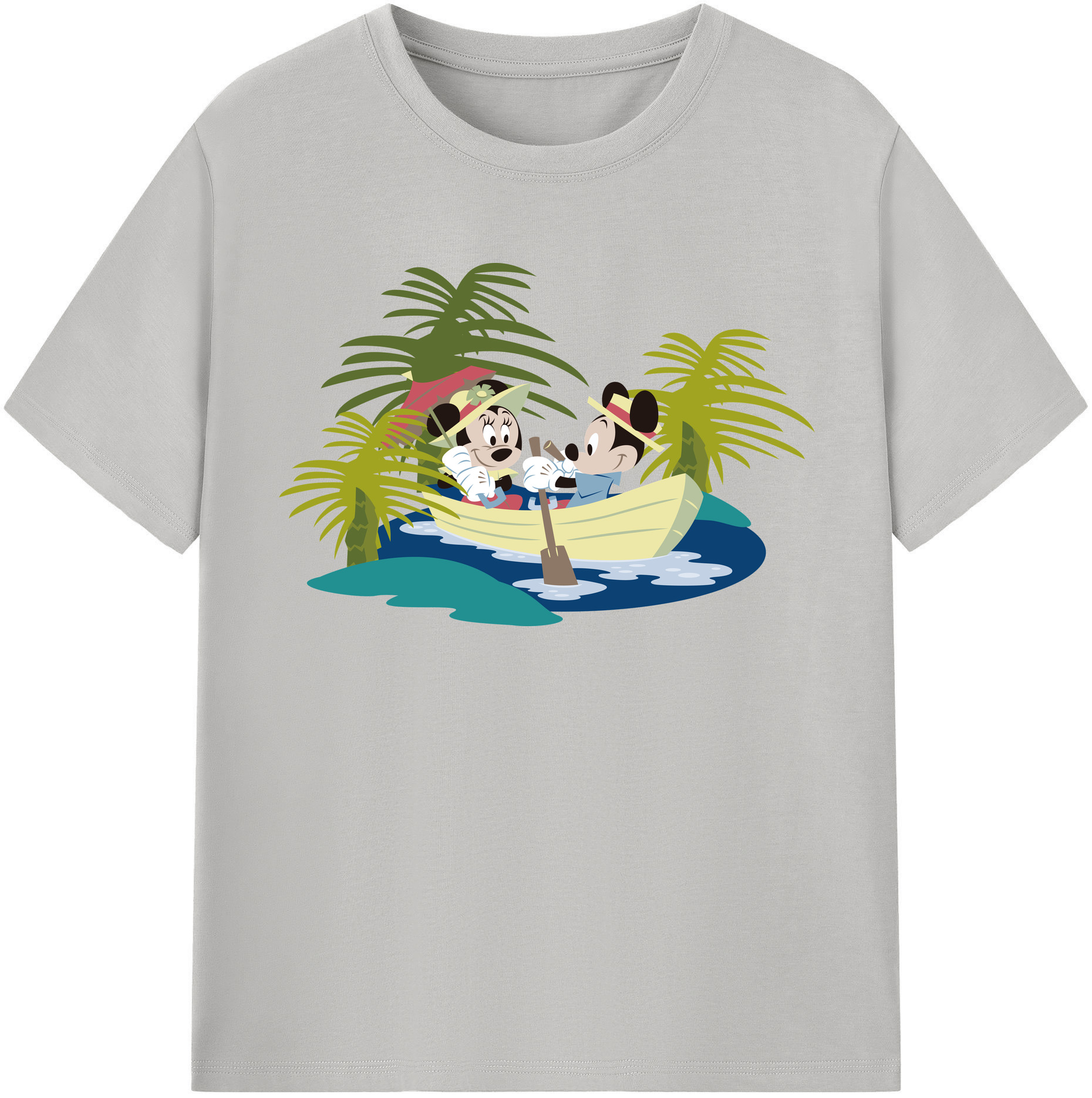 （画像用） ミッキーマウス Mickey Mouse 綿100％半袖Tシャツ（フロントプリント）