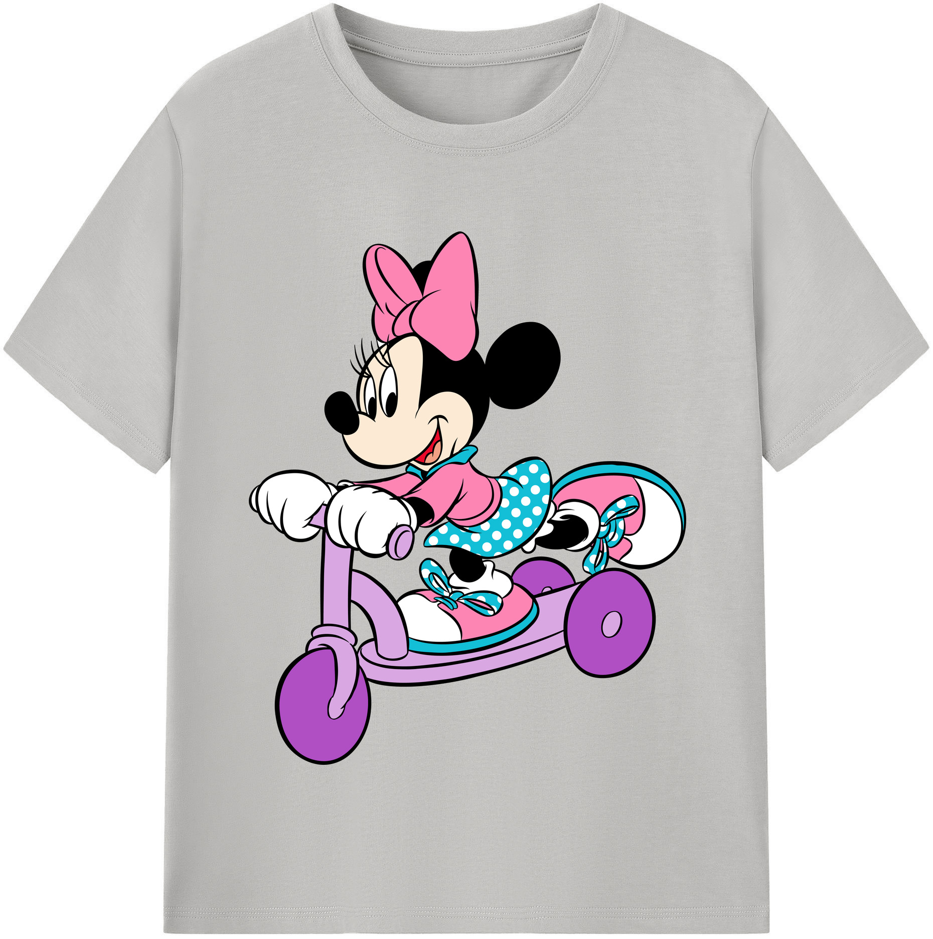 （画像用） ミッキーマウス Mickey Mouse 綿100％半袖Tシャツ（フロントプリント）