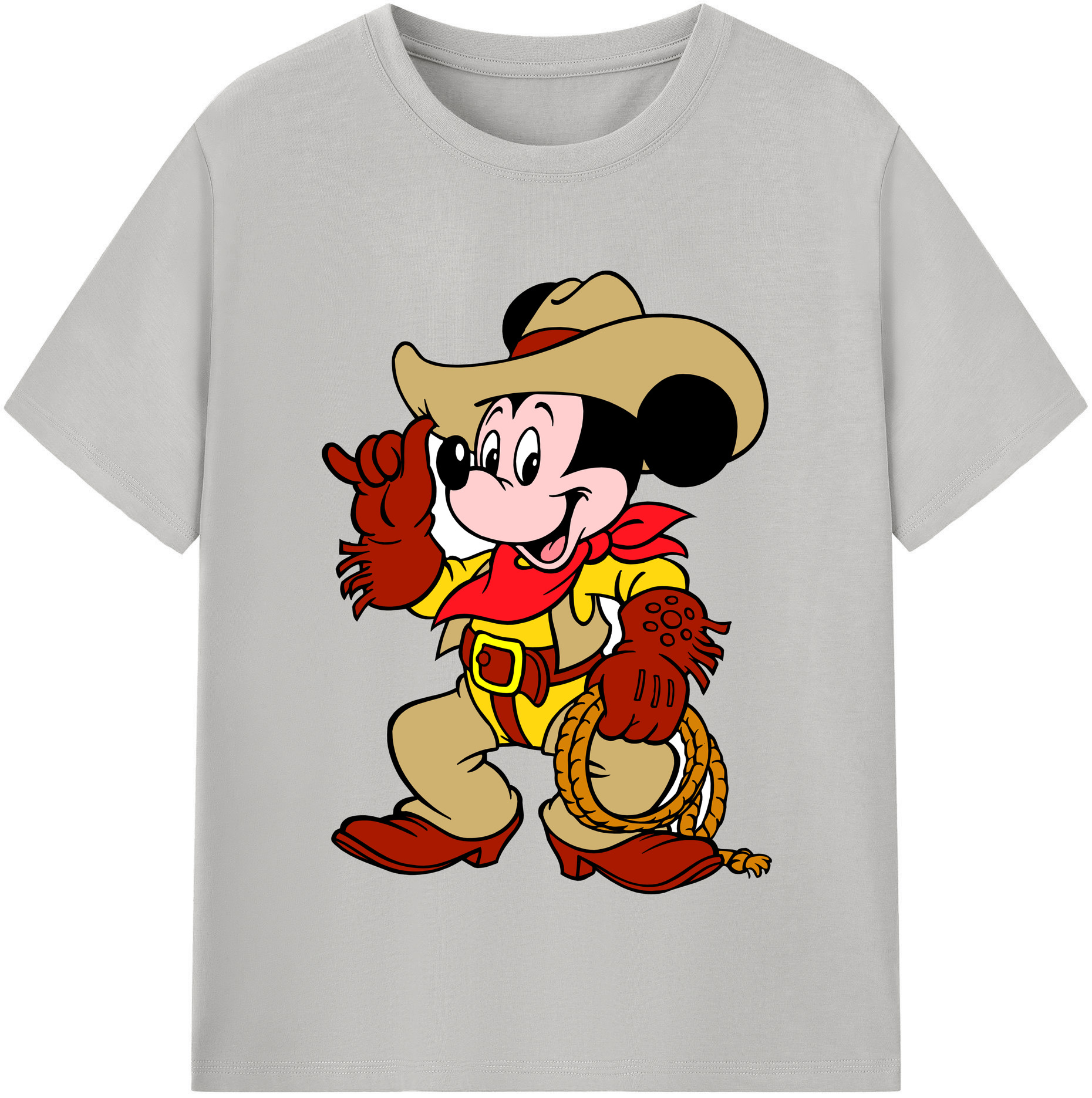 （画像用） ミッキーマウス Mickey Mouse 綿100％半袖Tシャツ（フロントプリント）