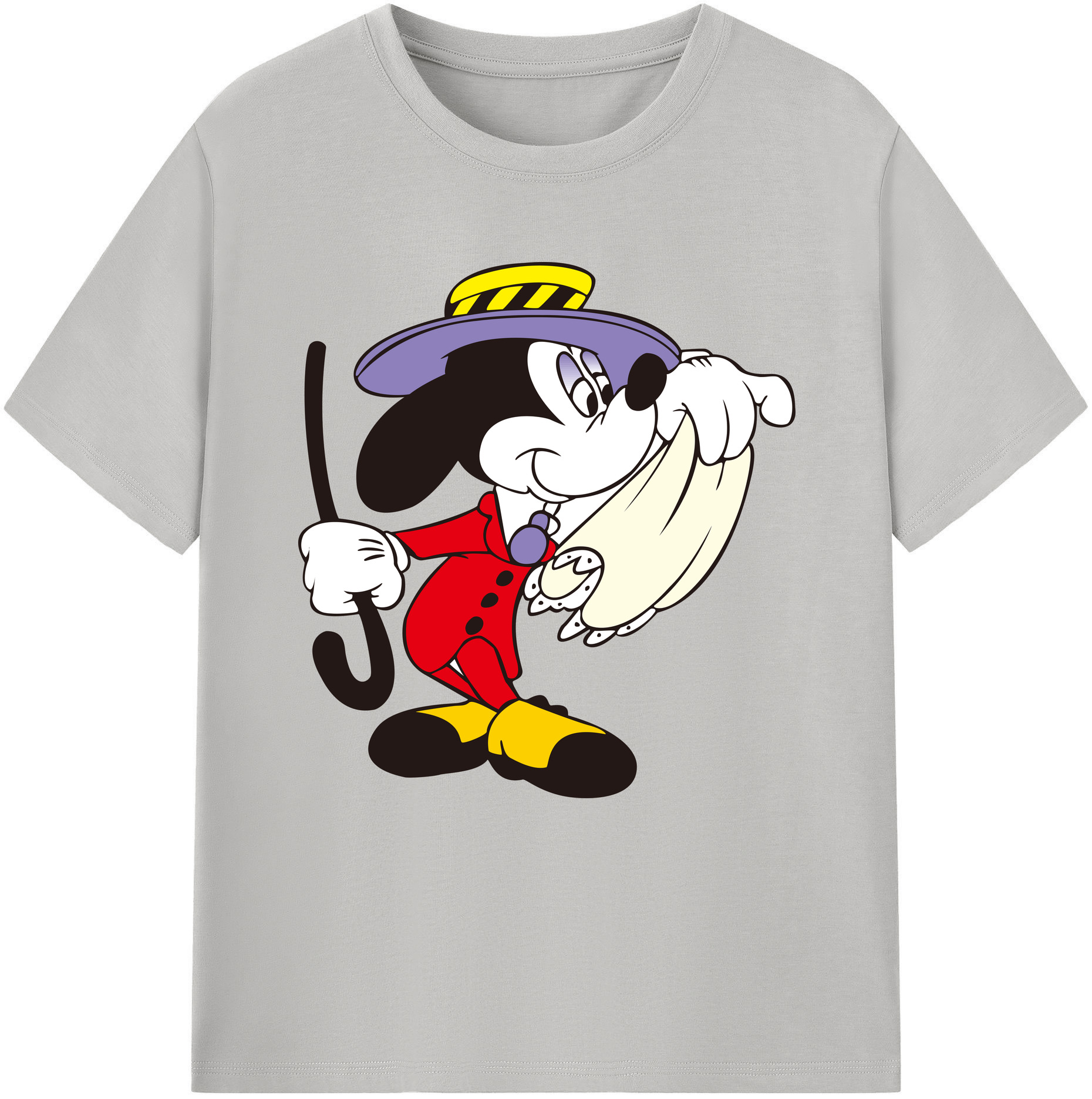 （画像用） ミッキーマウス Mickey Mouse 綿100％半袖Tシャツ（フロントプリント）