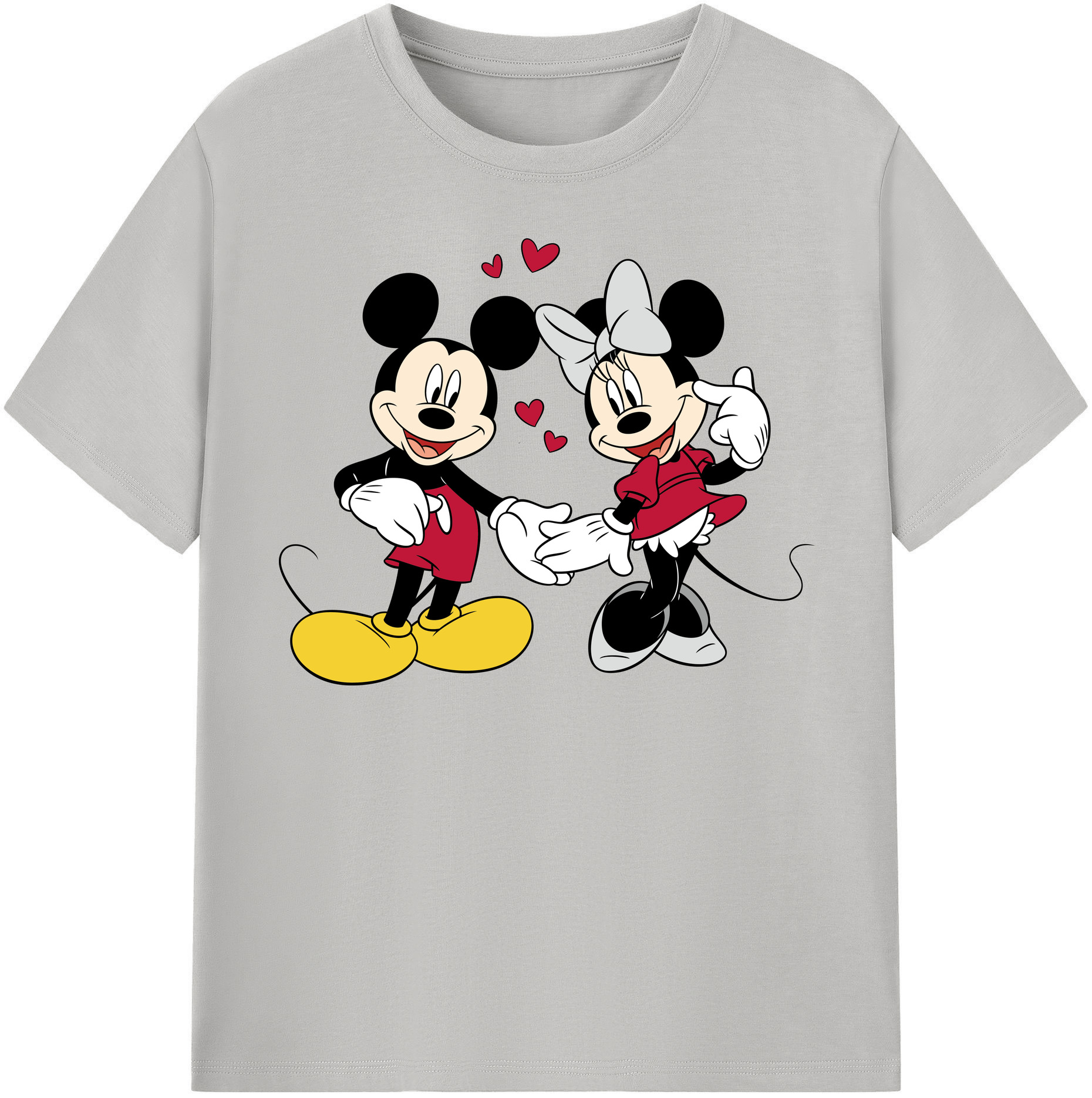 （画像用） ミッキーマウス Mickey Mouse 綿100％半袖Tシャツ（フロントプリント）