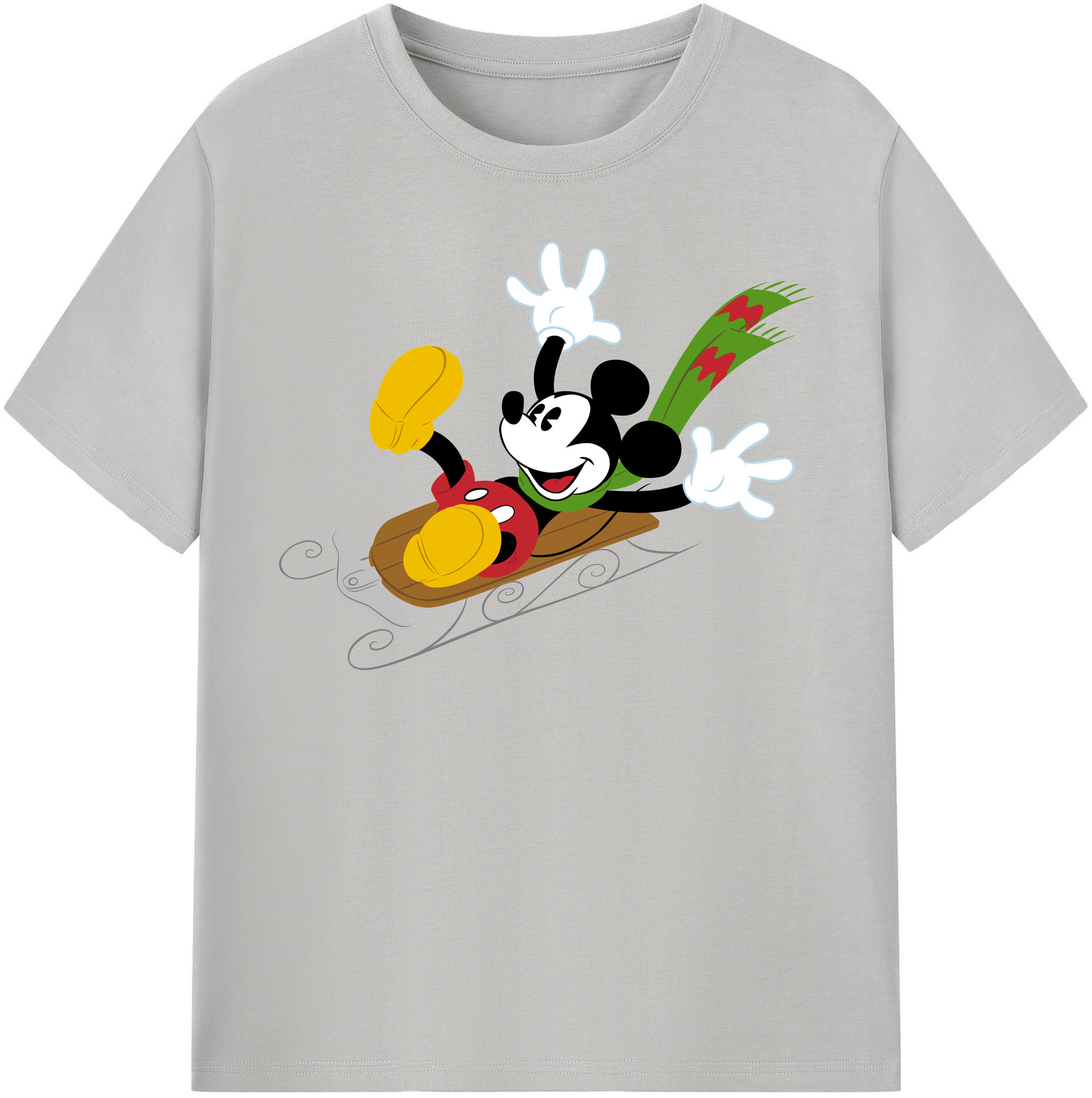 （画像用） ミッキーマウス Mickey Mouse 綿100％半袖Tシャツ（フロントプリント）