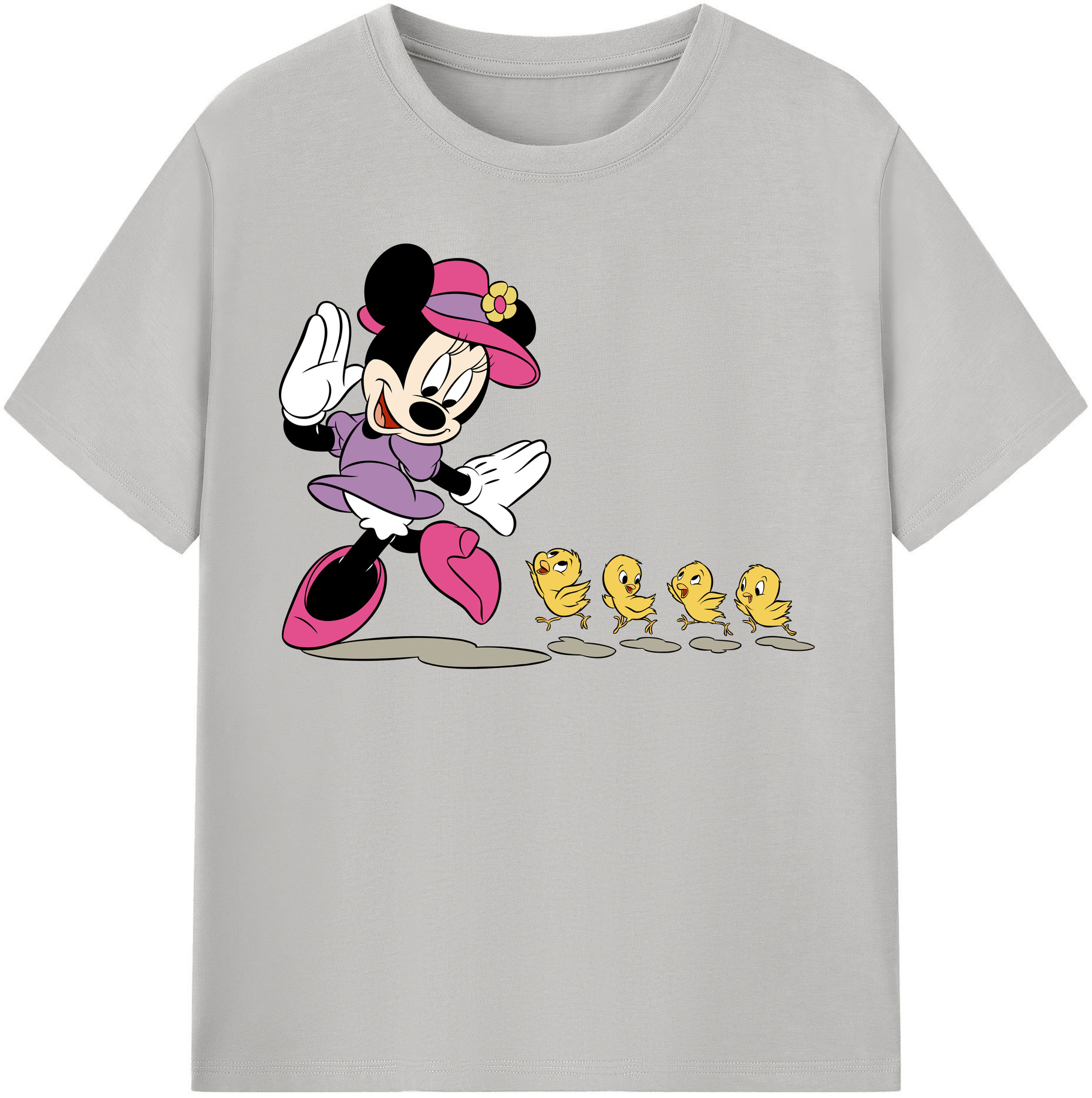 （画像用） ミッキーマウス Mickey Mouse 綿100％半袖Tシャツ（フロントプリント）