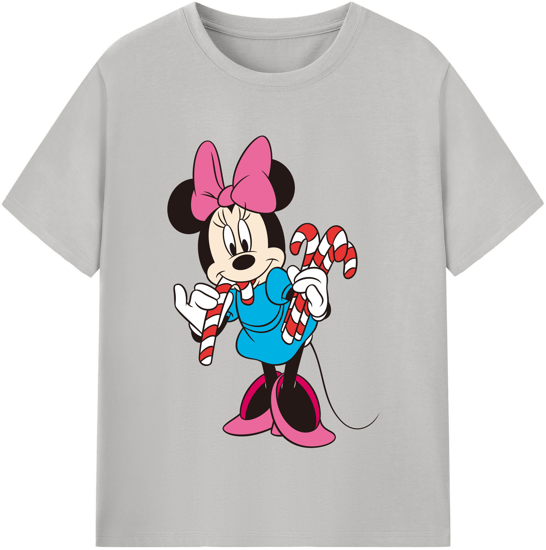 （画像用） ミッキーマウス Mickey Mouse 綿100％半袖Tシャツ（フロントプリント）
