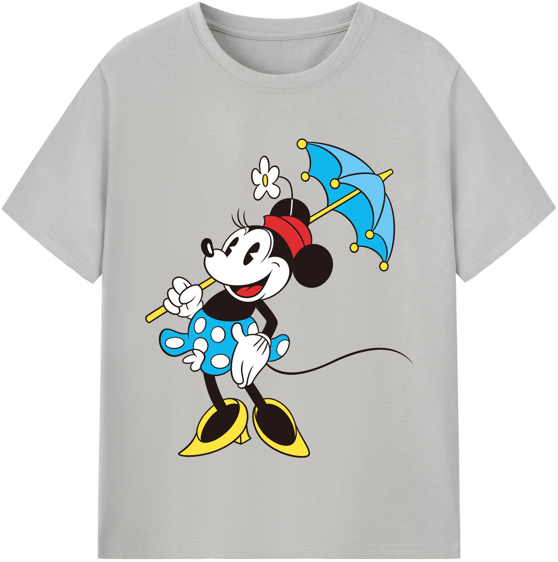 （画像用） ミッキーマウス Mickey Mouse 綿100％半袖Tシャツ（フロントプリント）