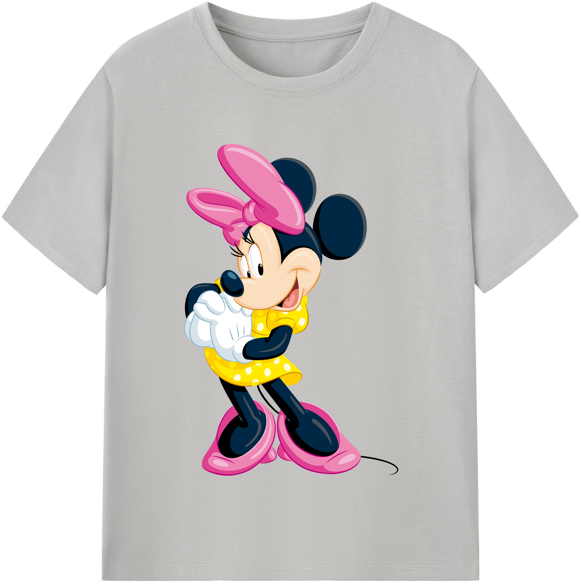 （画像用） ミッキーマウス Mickey Mouse 綿100％半袖Tシャツ（フロントプリント）
